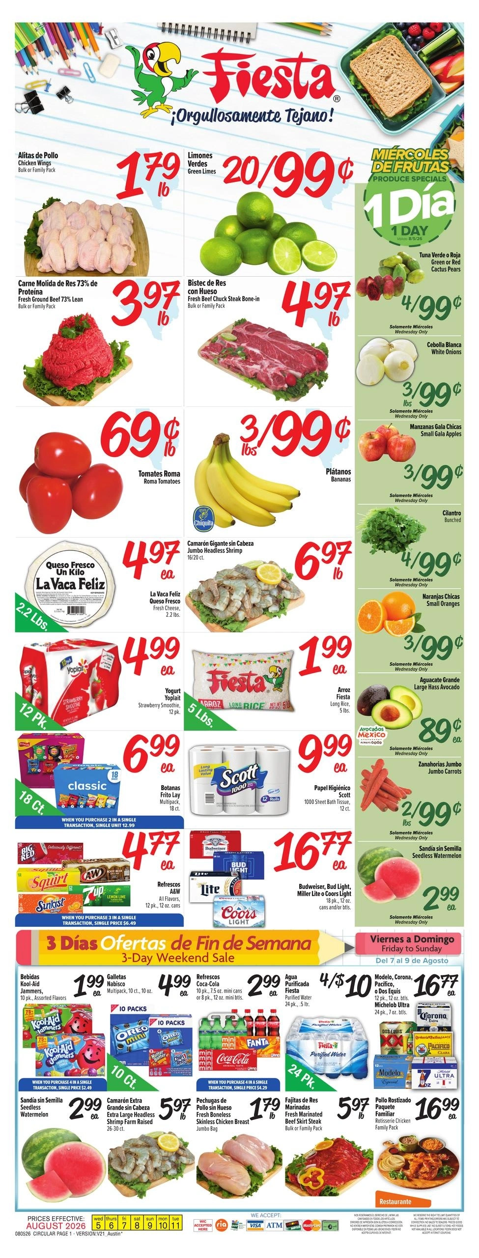 Fiesta Mart flyer page 1