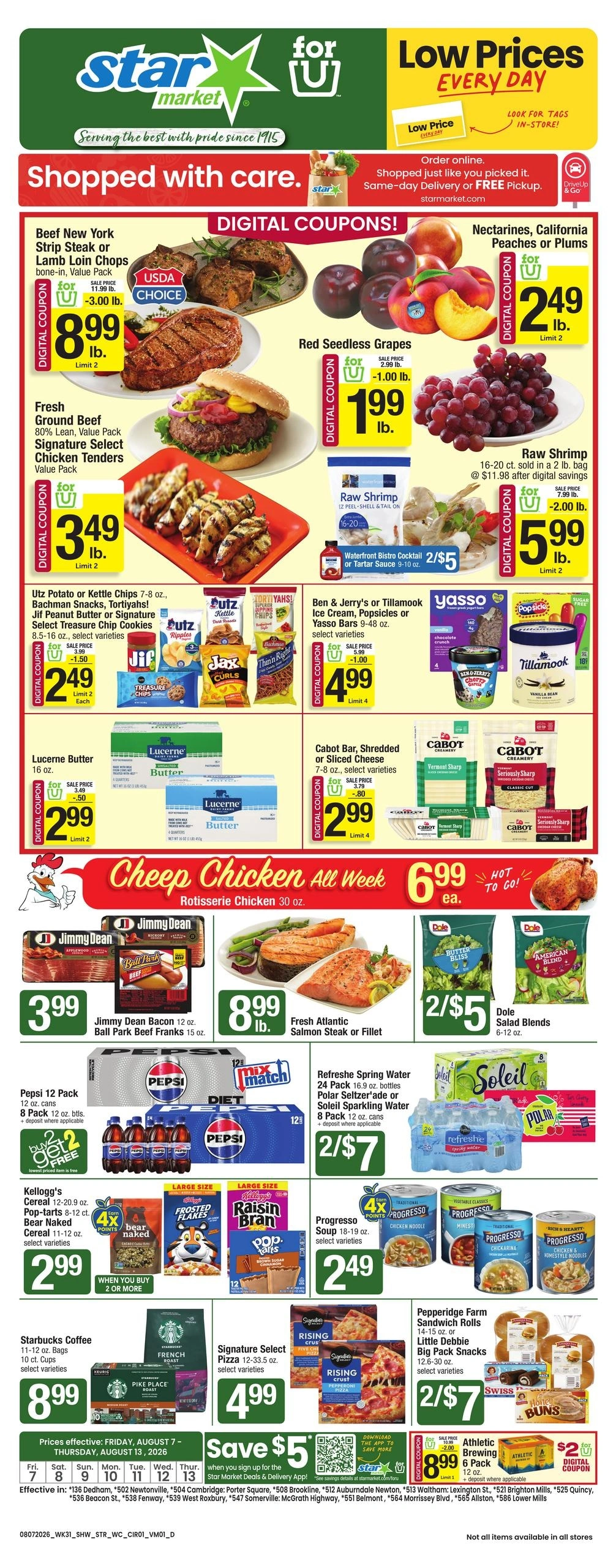 Star Market flyer page 1