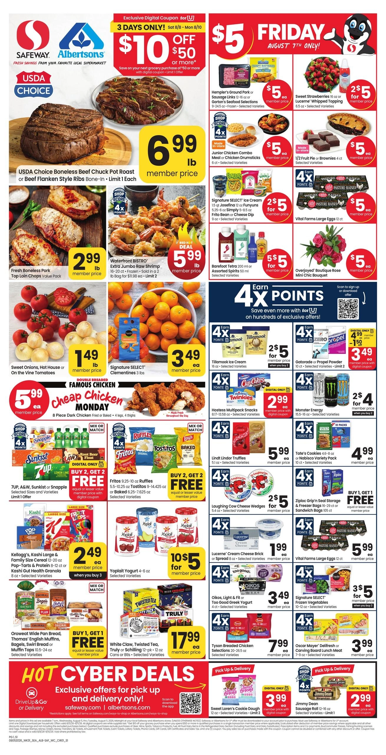 Safeway flyer page 1