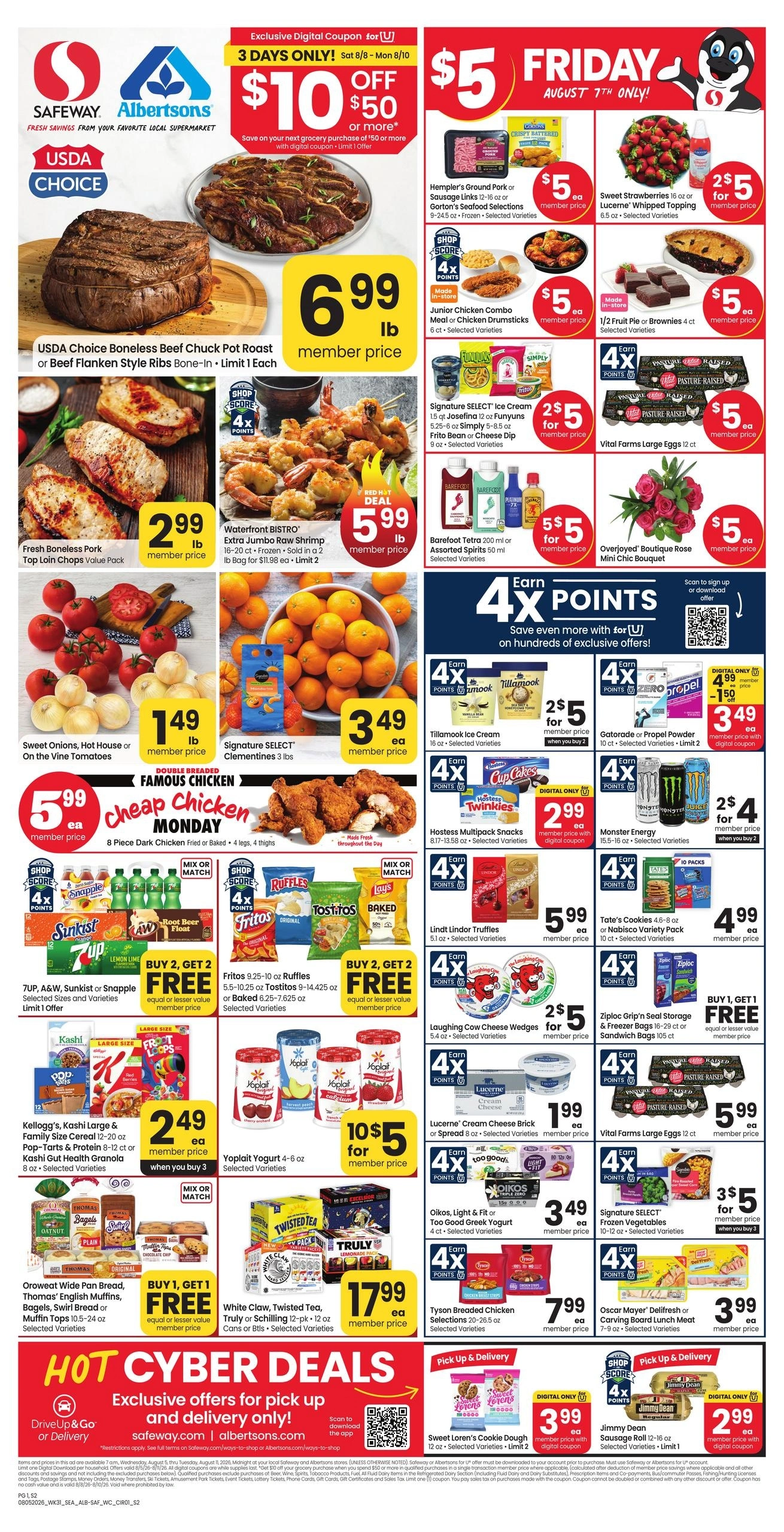 Safeway flyer page 1