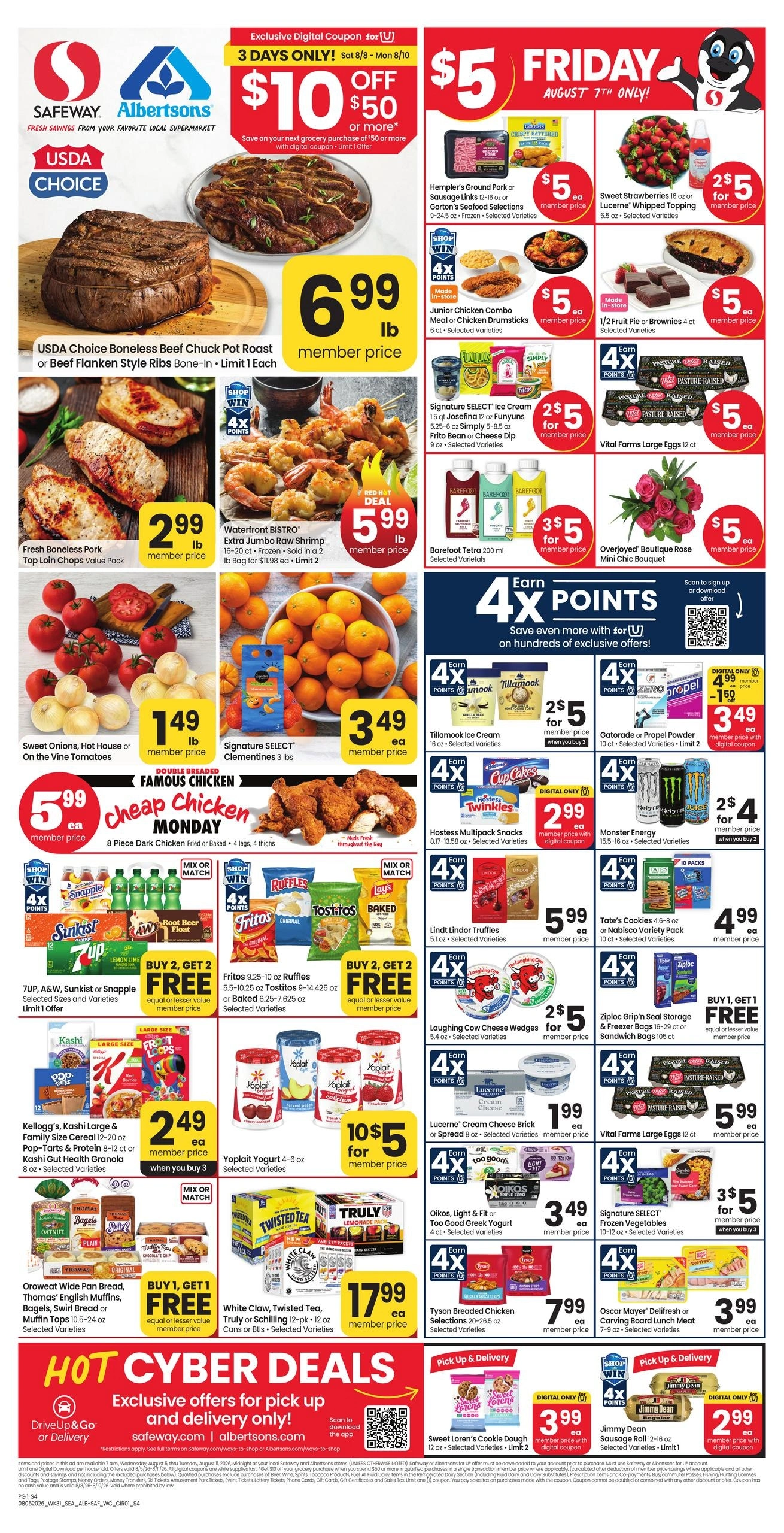 Safeway flyer page 1