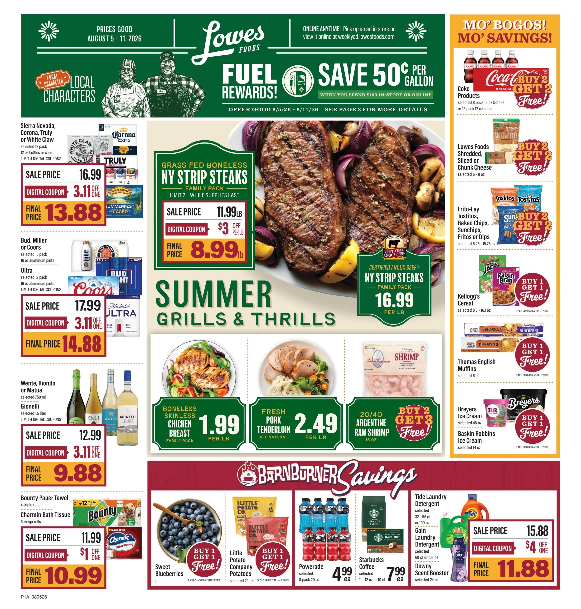 Lowes Foods flyer page 1