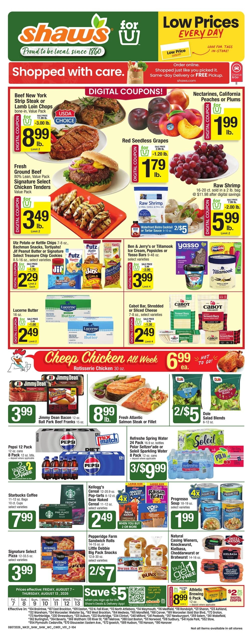 Shaw's flyer page 1
