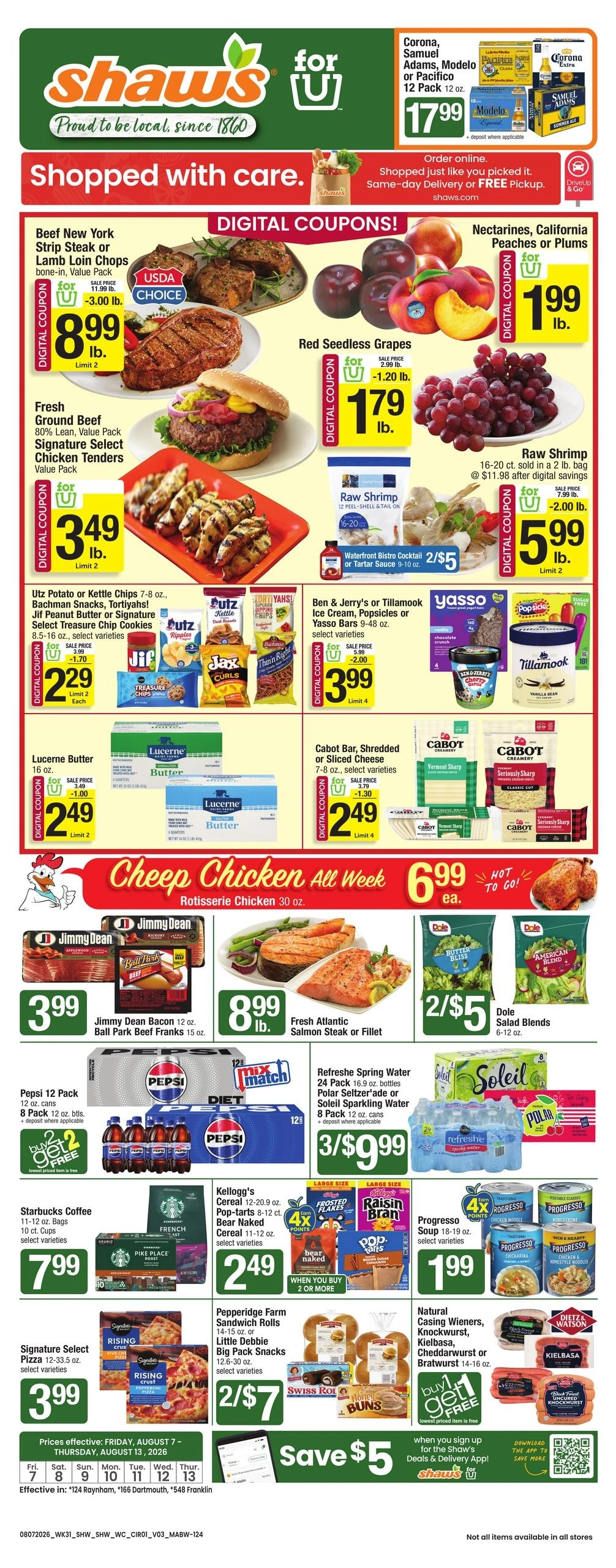 Shaw's flyer page 1