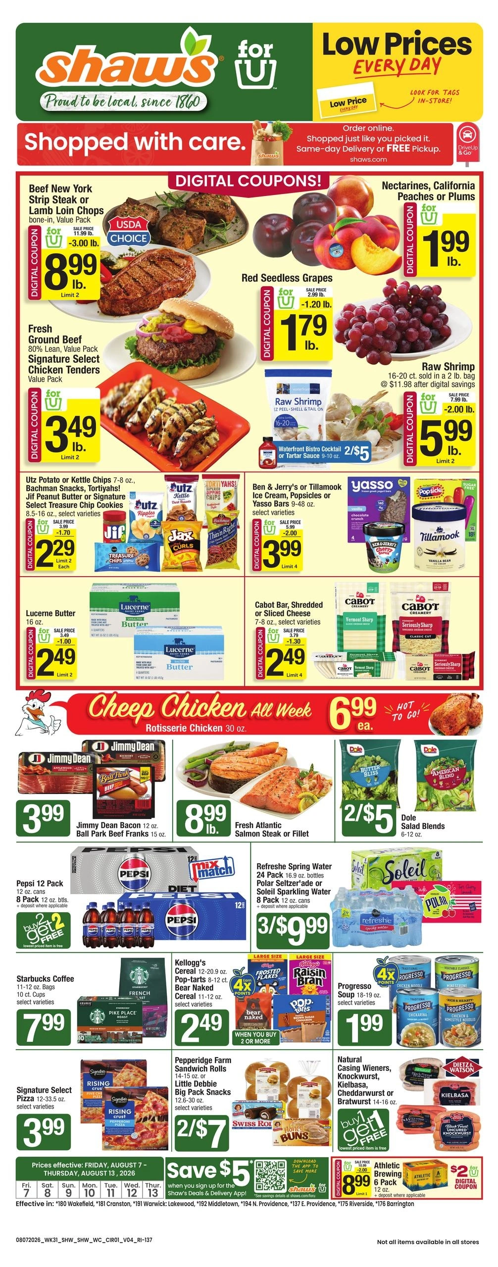 Shaw's flyer page 1