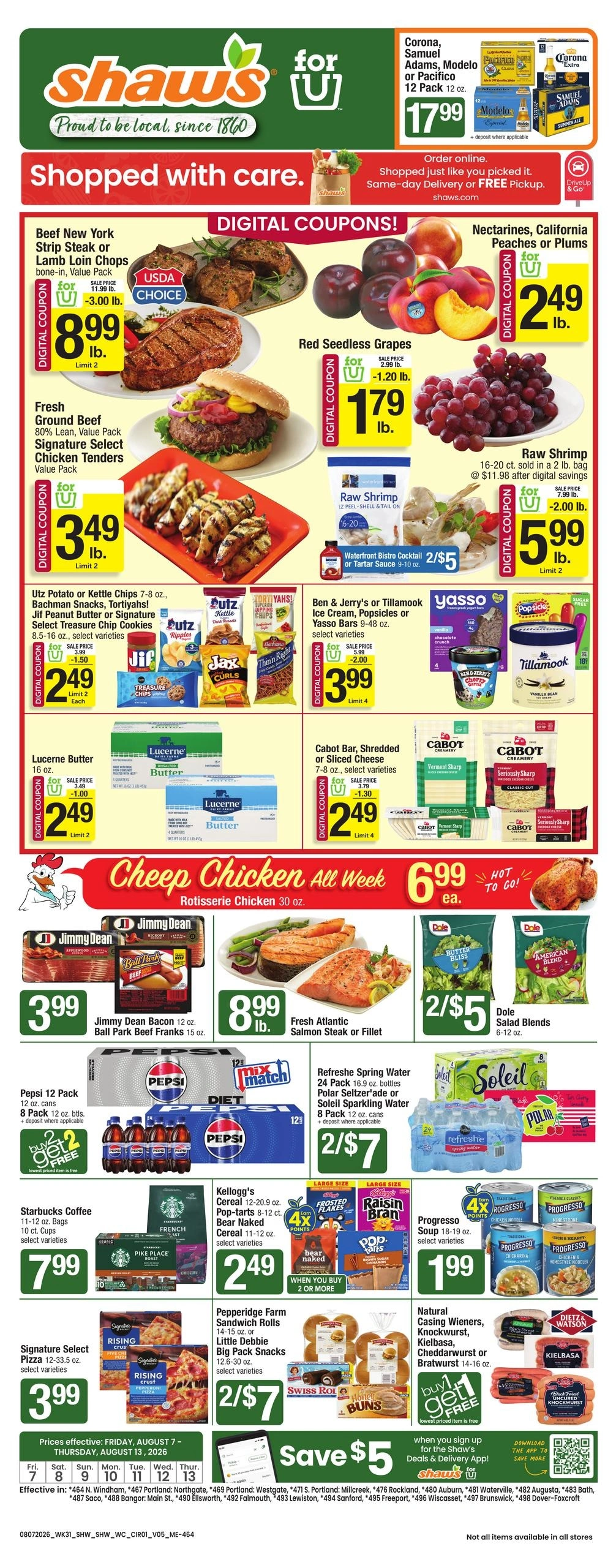 Shaw's flyer page 1