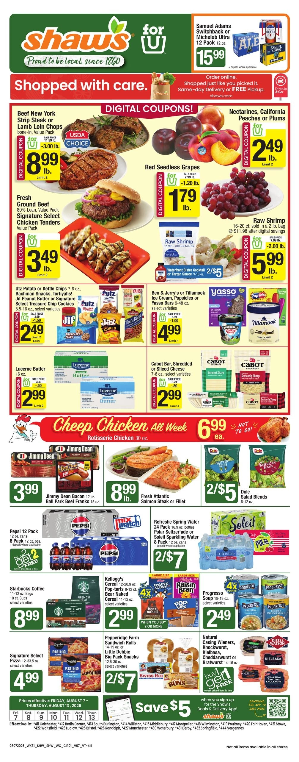 Shaw's flyer page 1