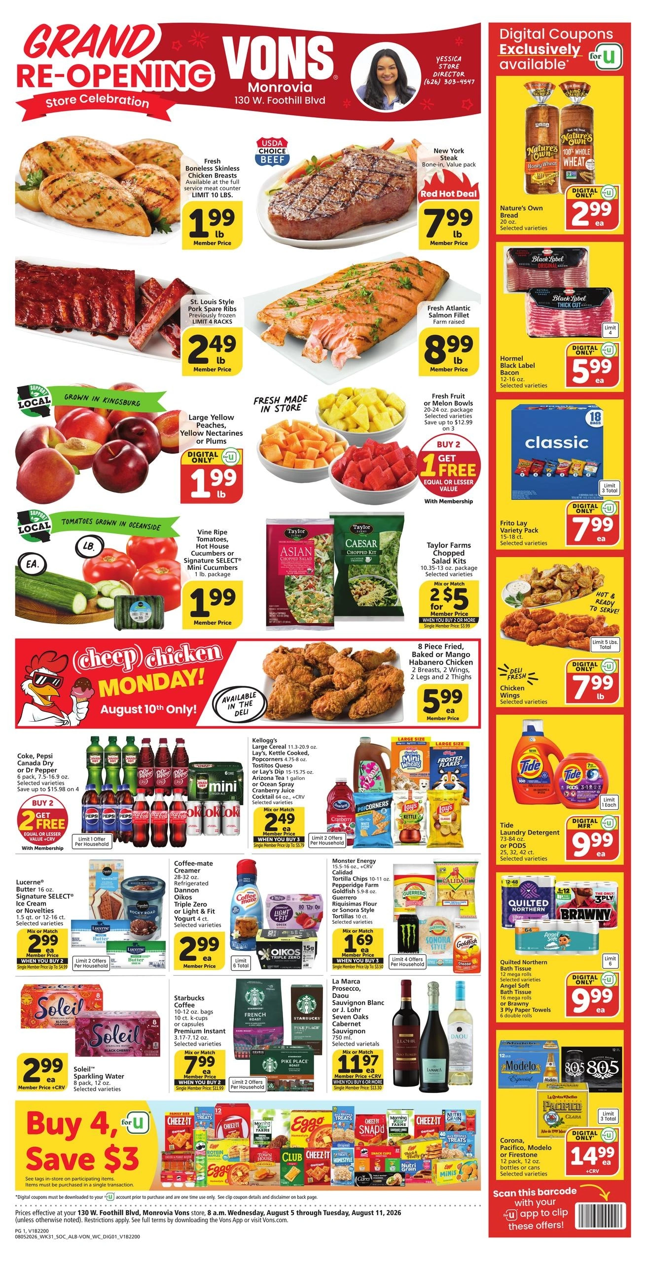 Vons flyer page 1