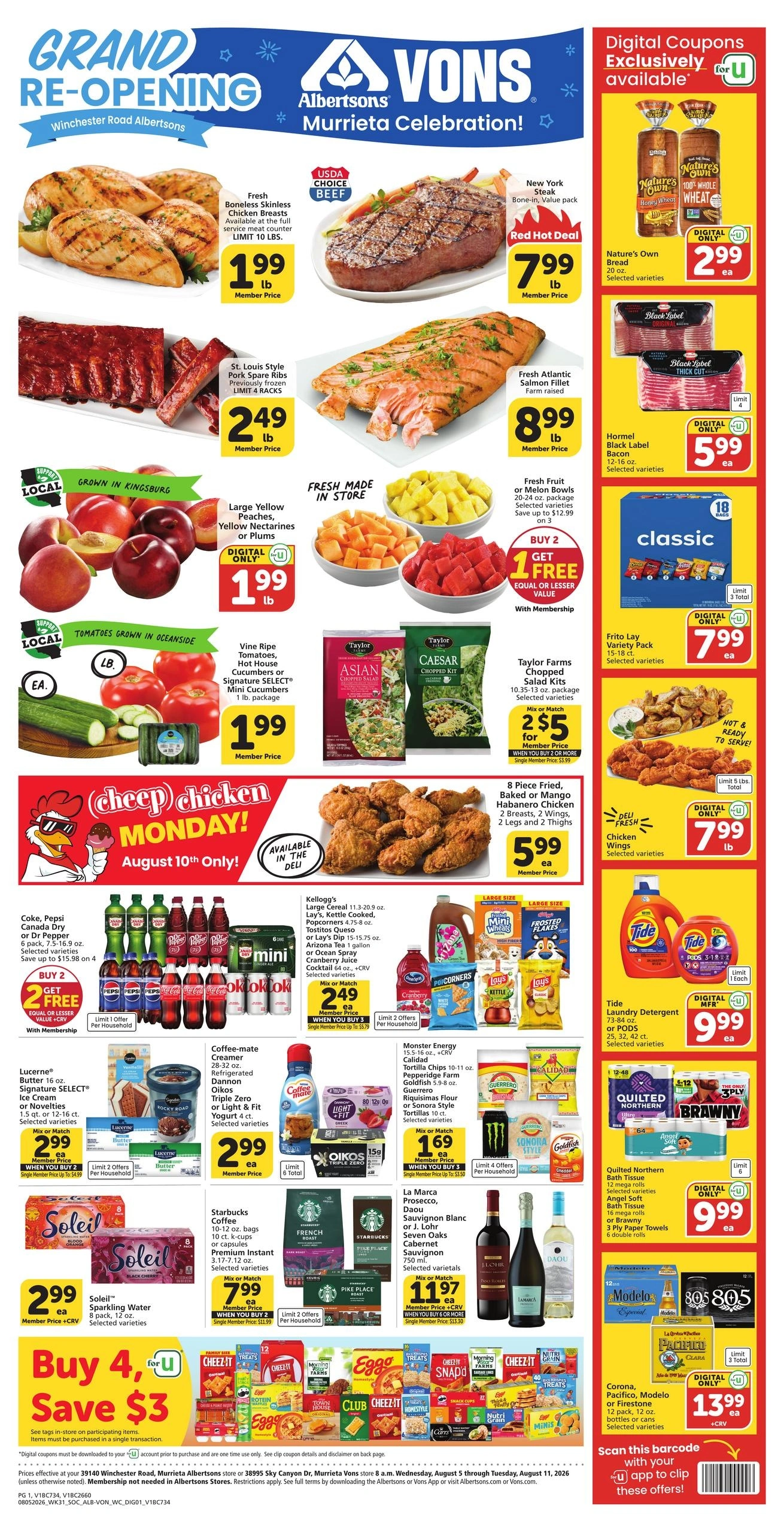 Vons flyer page 1
