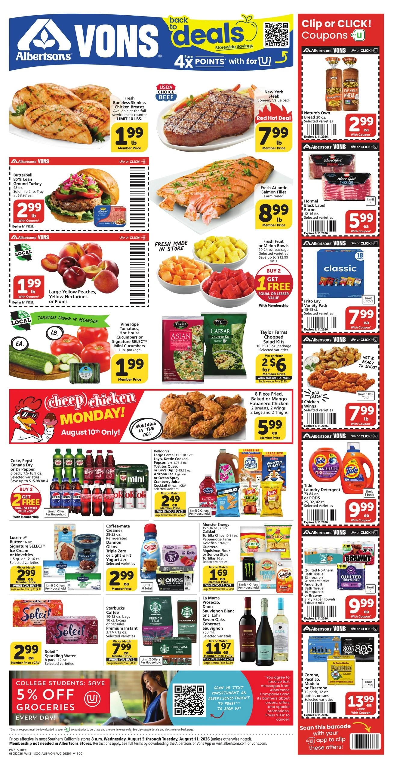 Vons flyer page 1