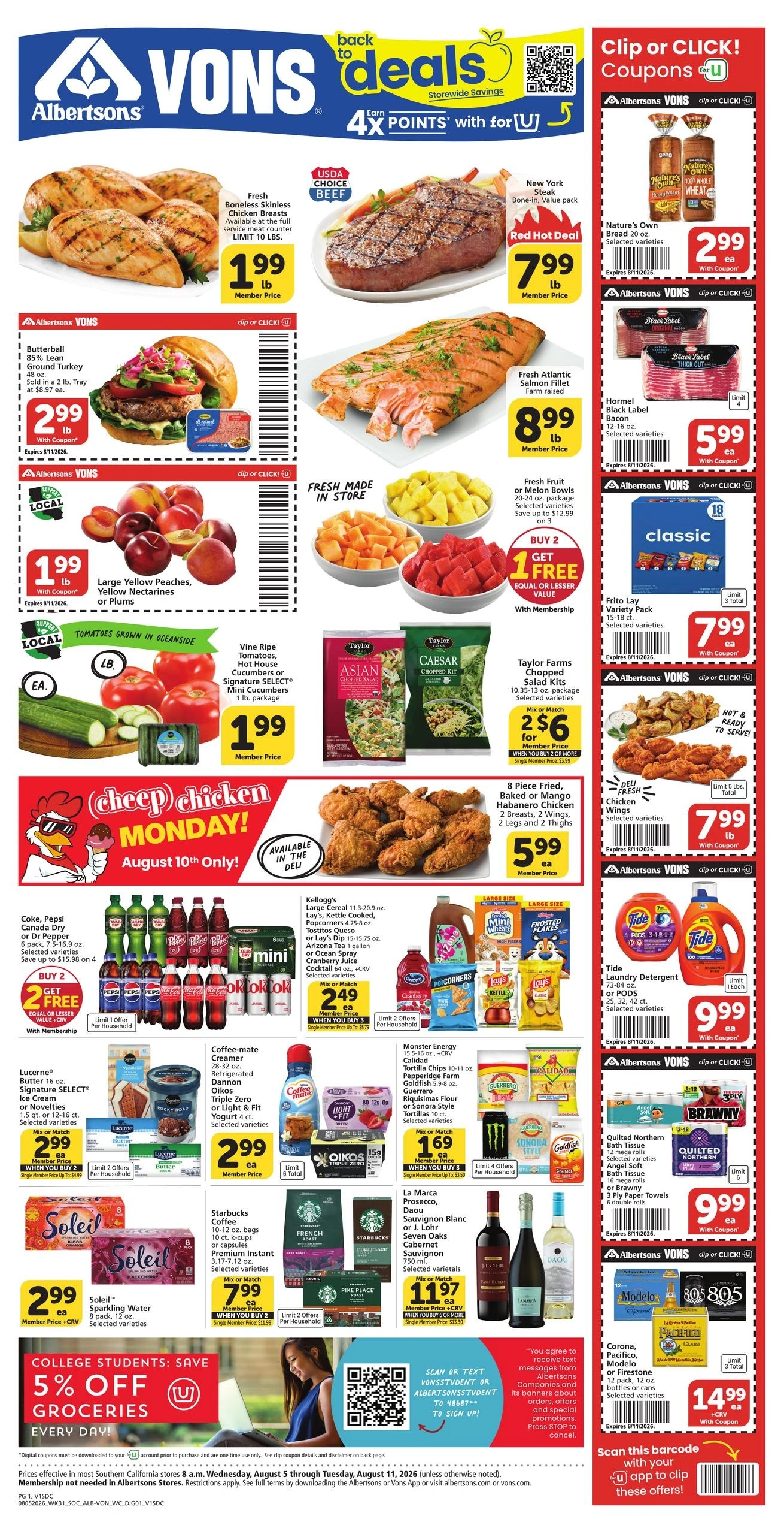 Vons flyer page 1