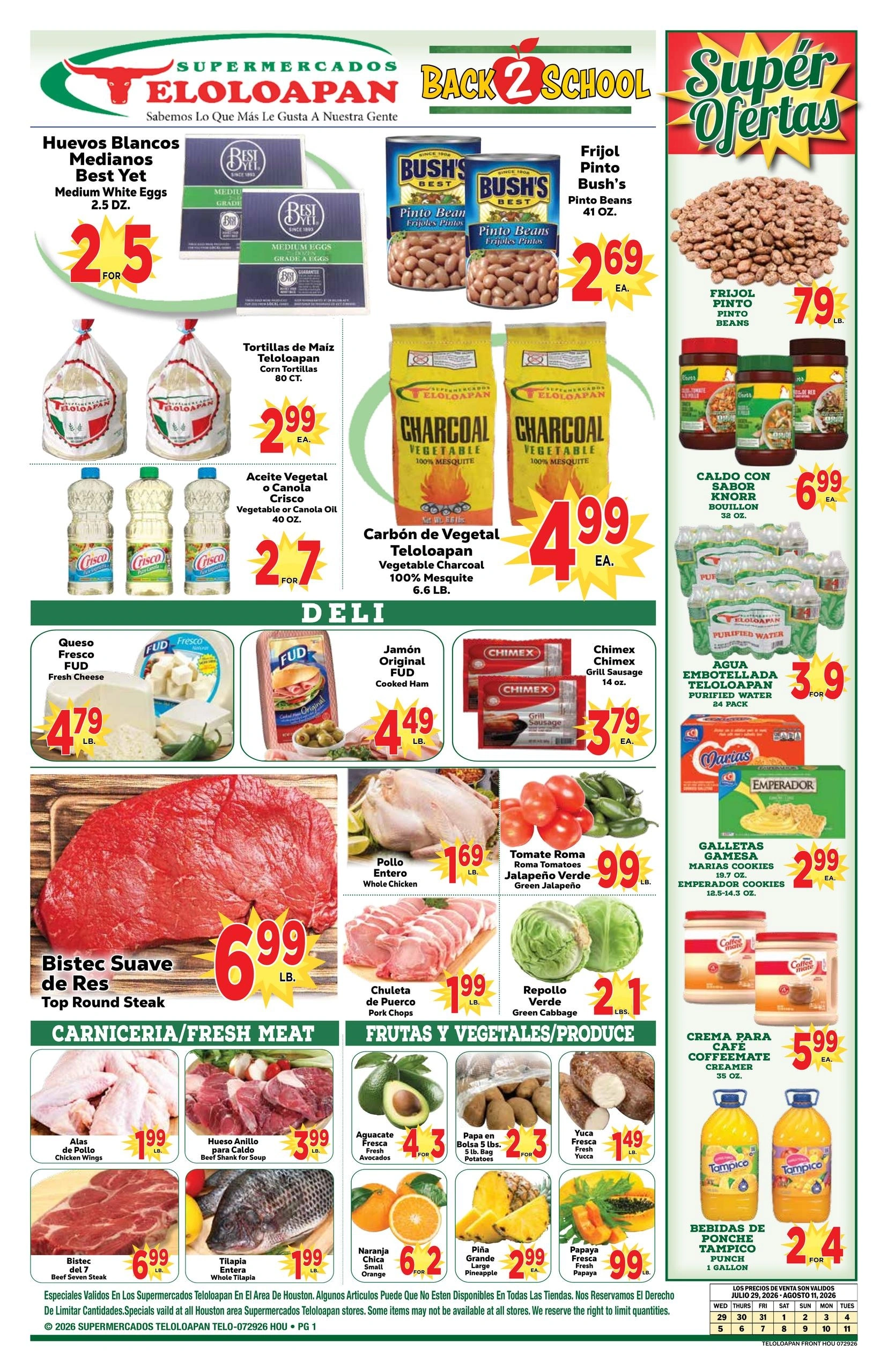 Supermercados Teloloapan flyer page 1