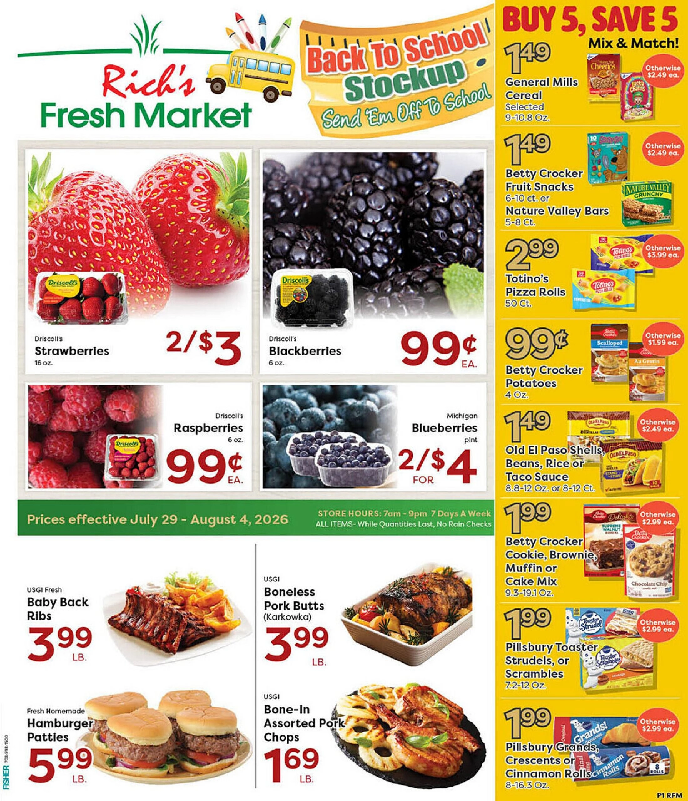 Rich's Fresh Market flyer page 1
