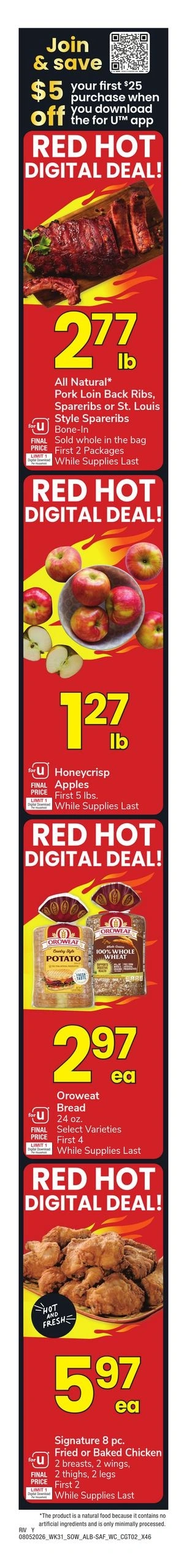 Albertsons flyer page 1