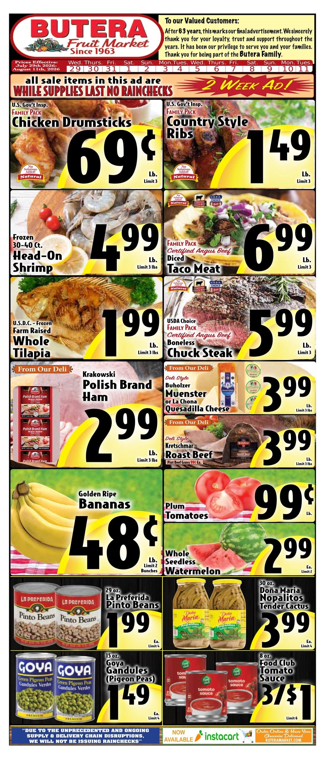Butera Market flyer page 1