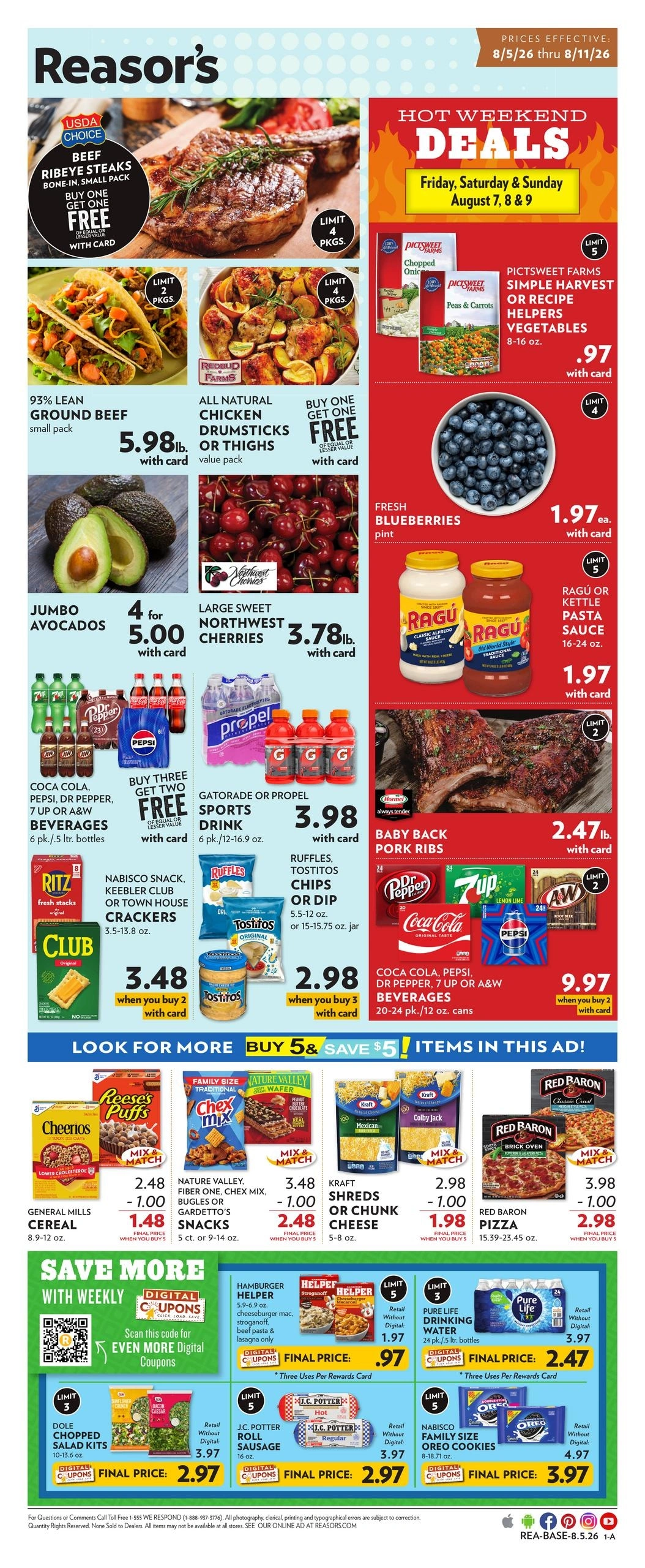 Reasor's flyer page 1
