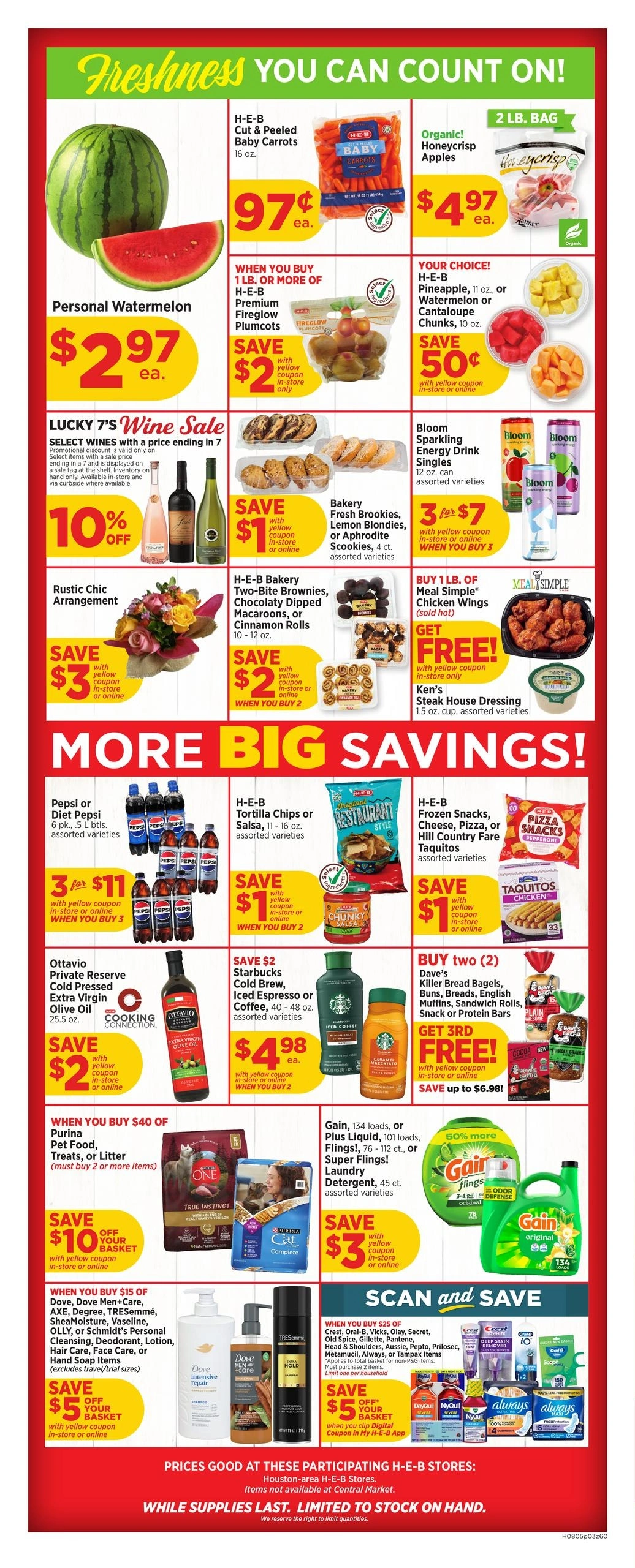 H-E-B flyer page 3