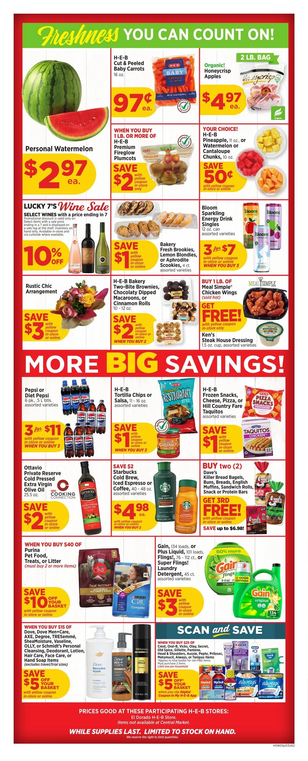 H-E-B flyer page 3