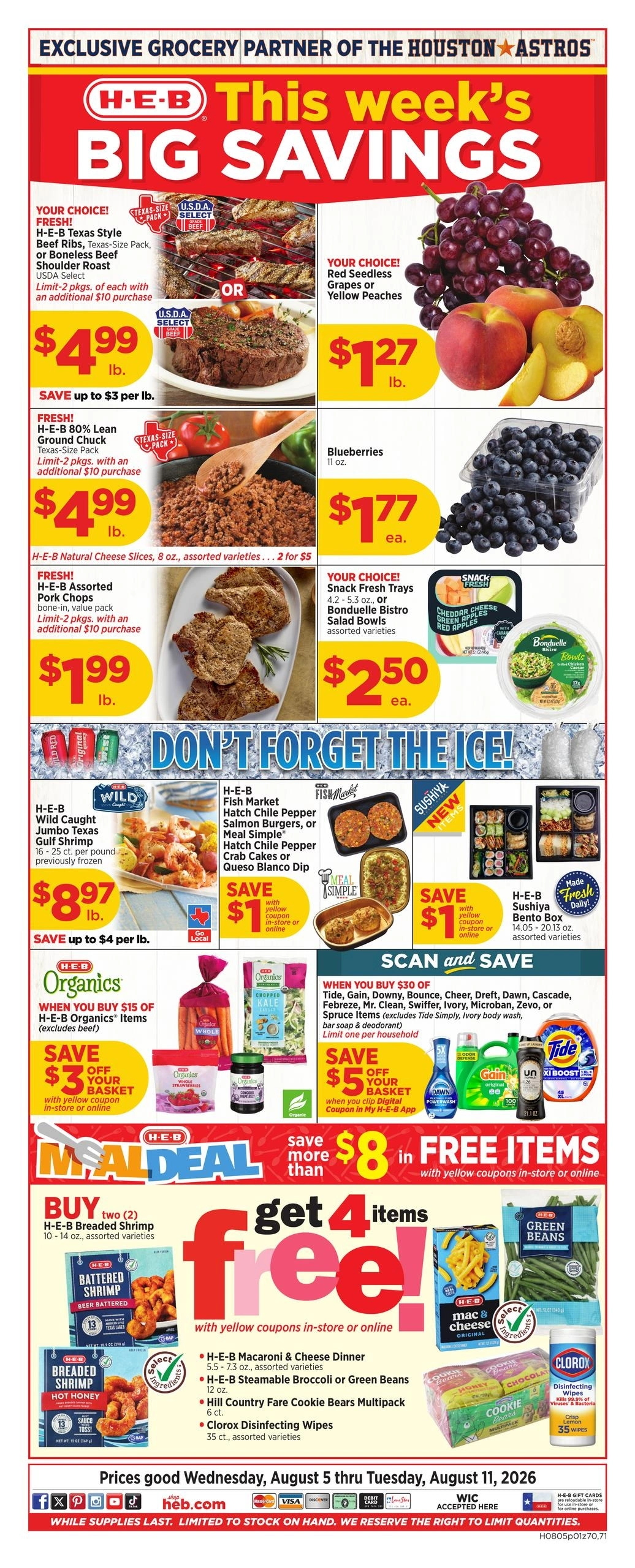 H-E-B flyer page 1