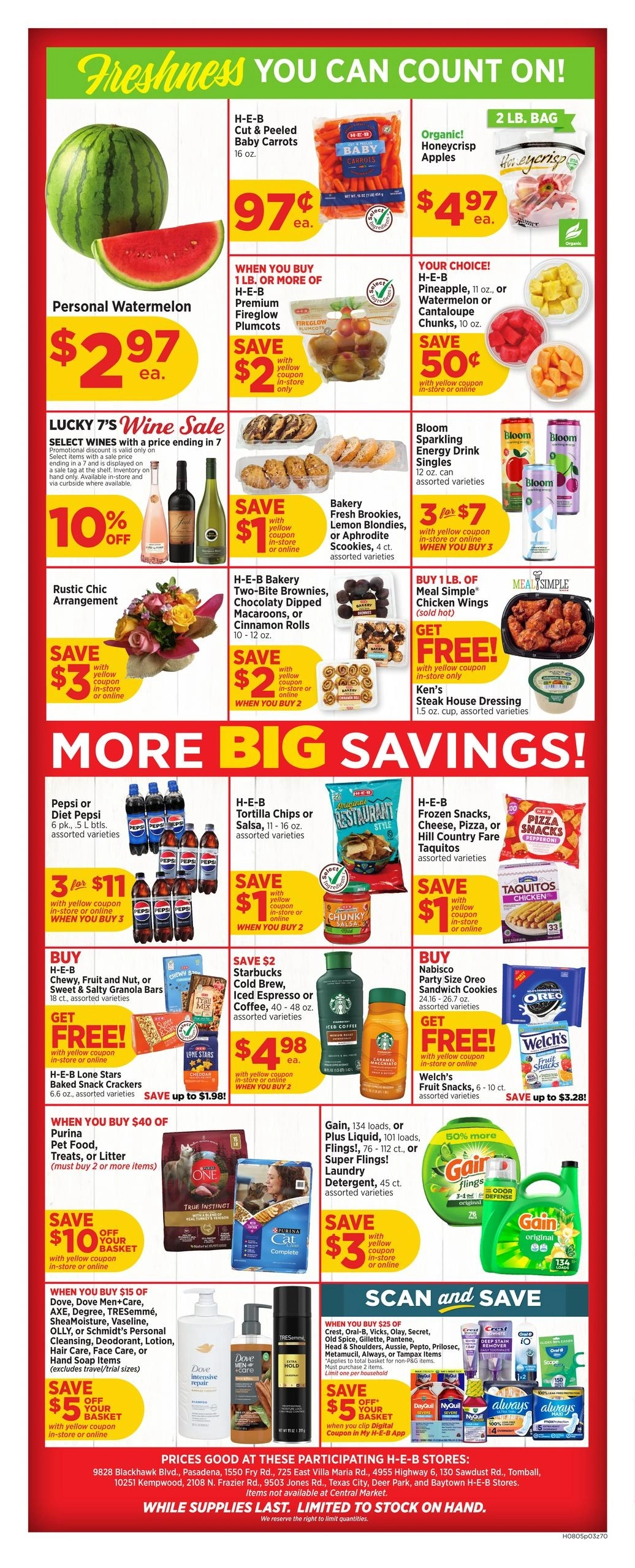 H-E-B flyer page 3