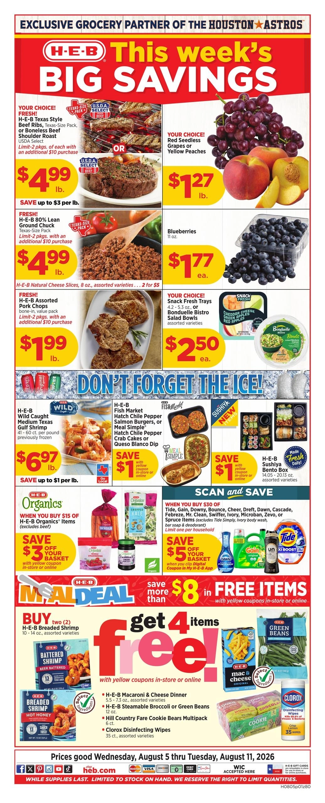 H-E-B flyer page 1