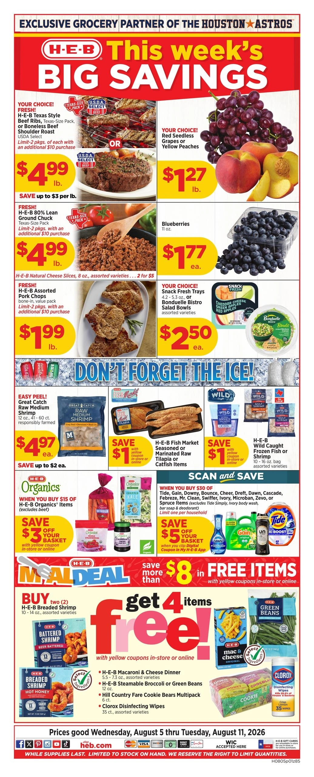 H-E-B flyer page 1