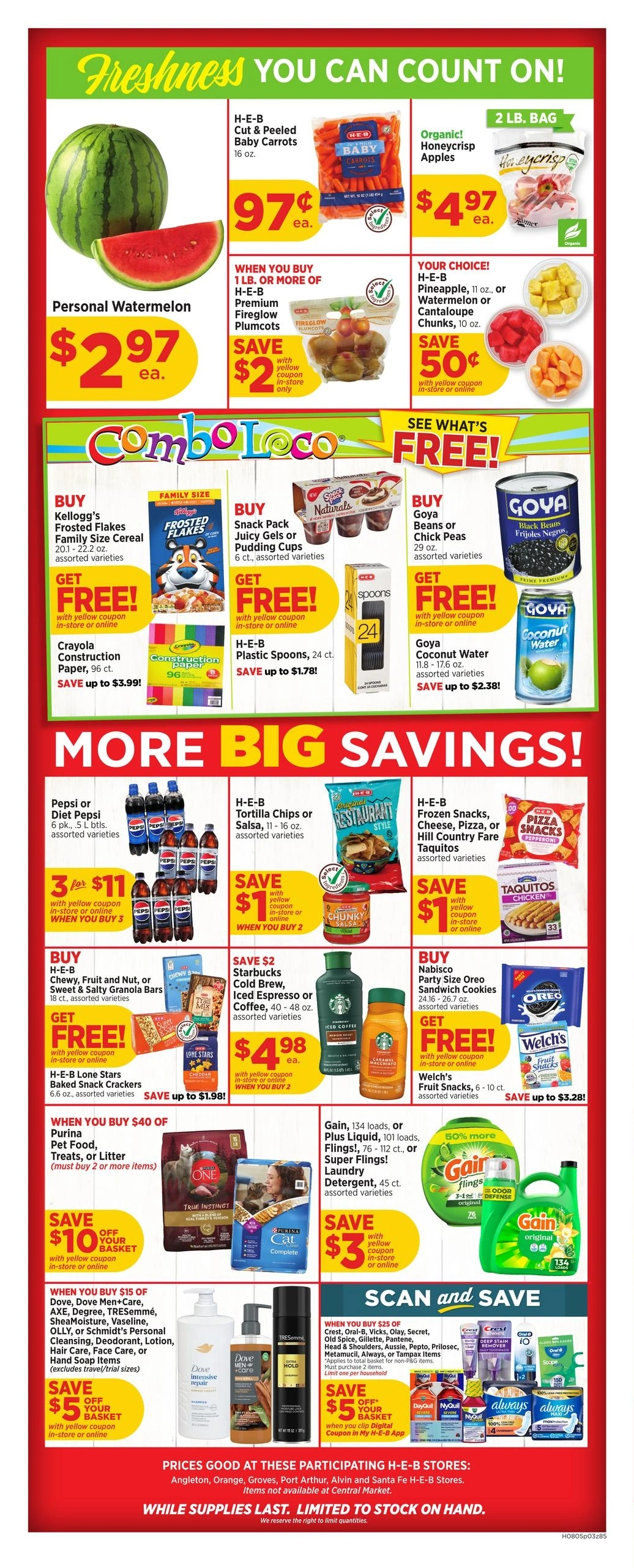 H-E-B flyer page 3