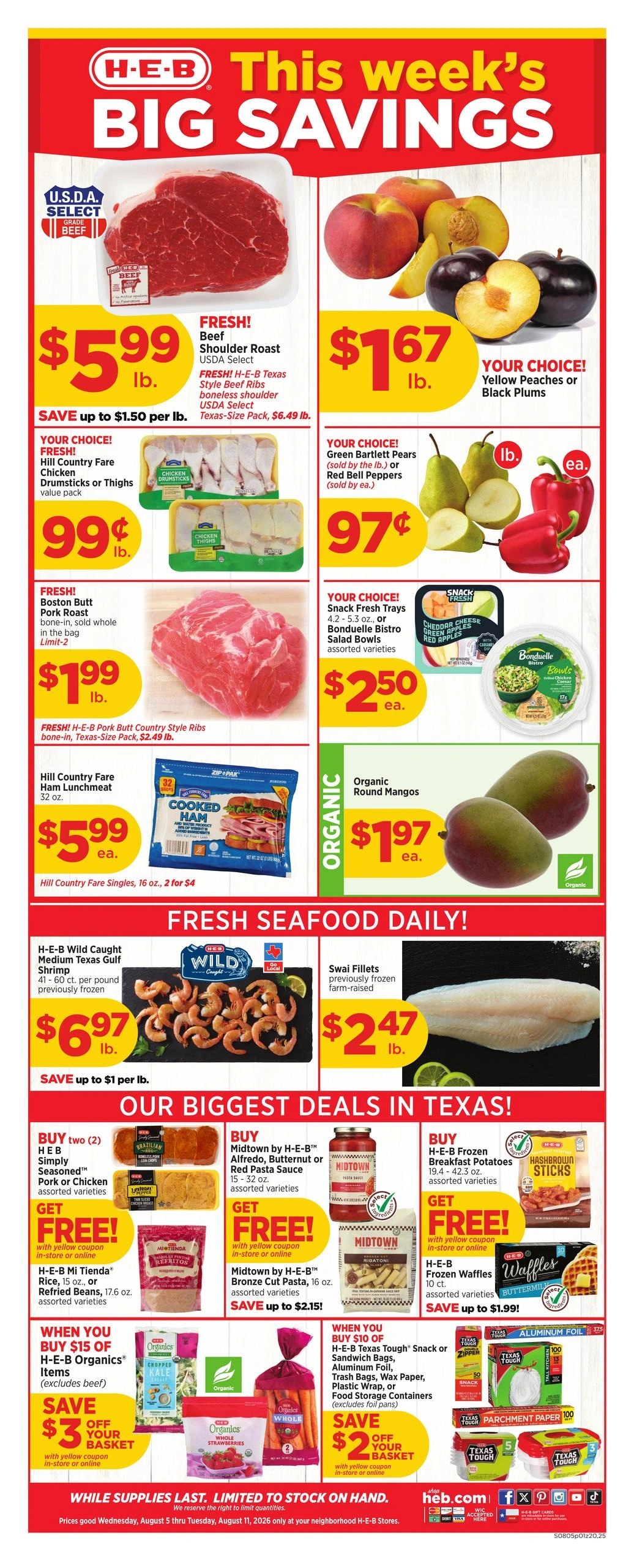 H-E-B flyer page 1