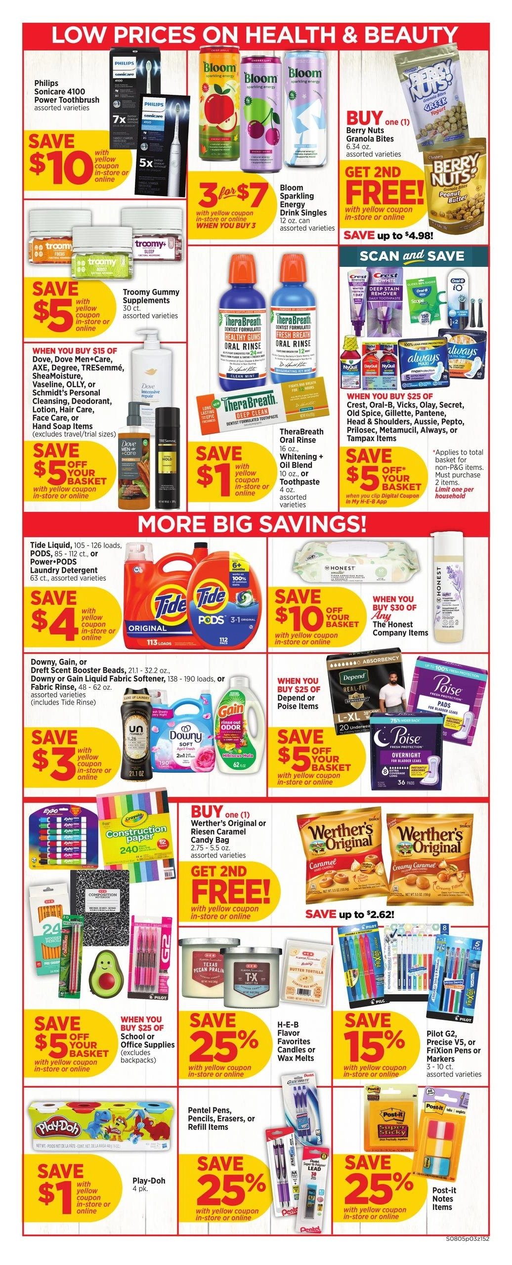 H-E-B flyer page 3