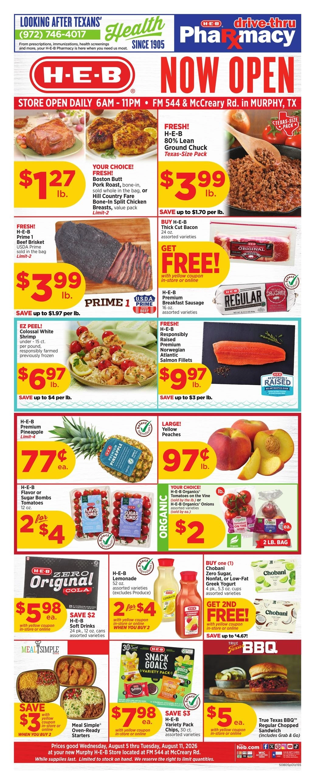 H-E-B flyer page 1