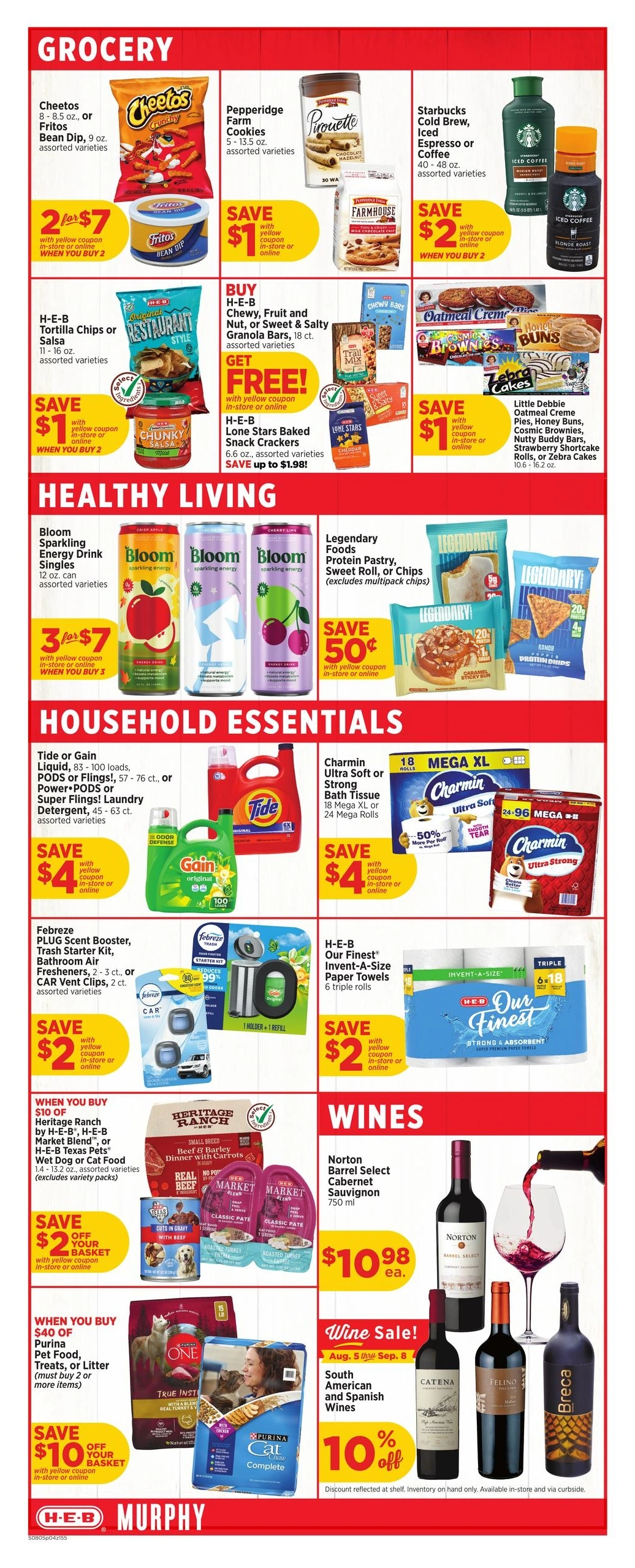 H-E-B flyer page 4