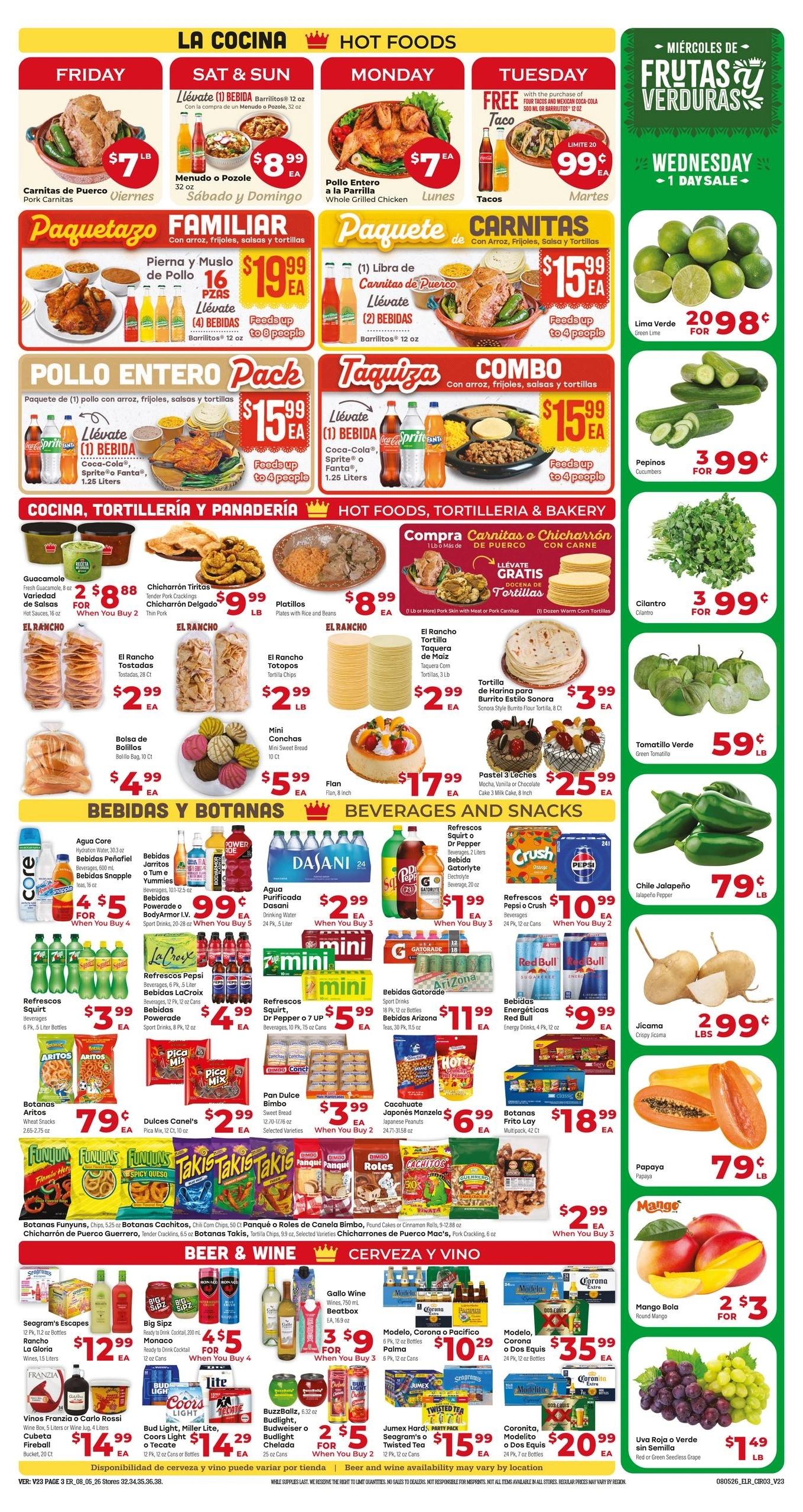 El Rancho Supermercado flyer page 3