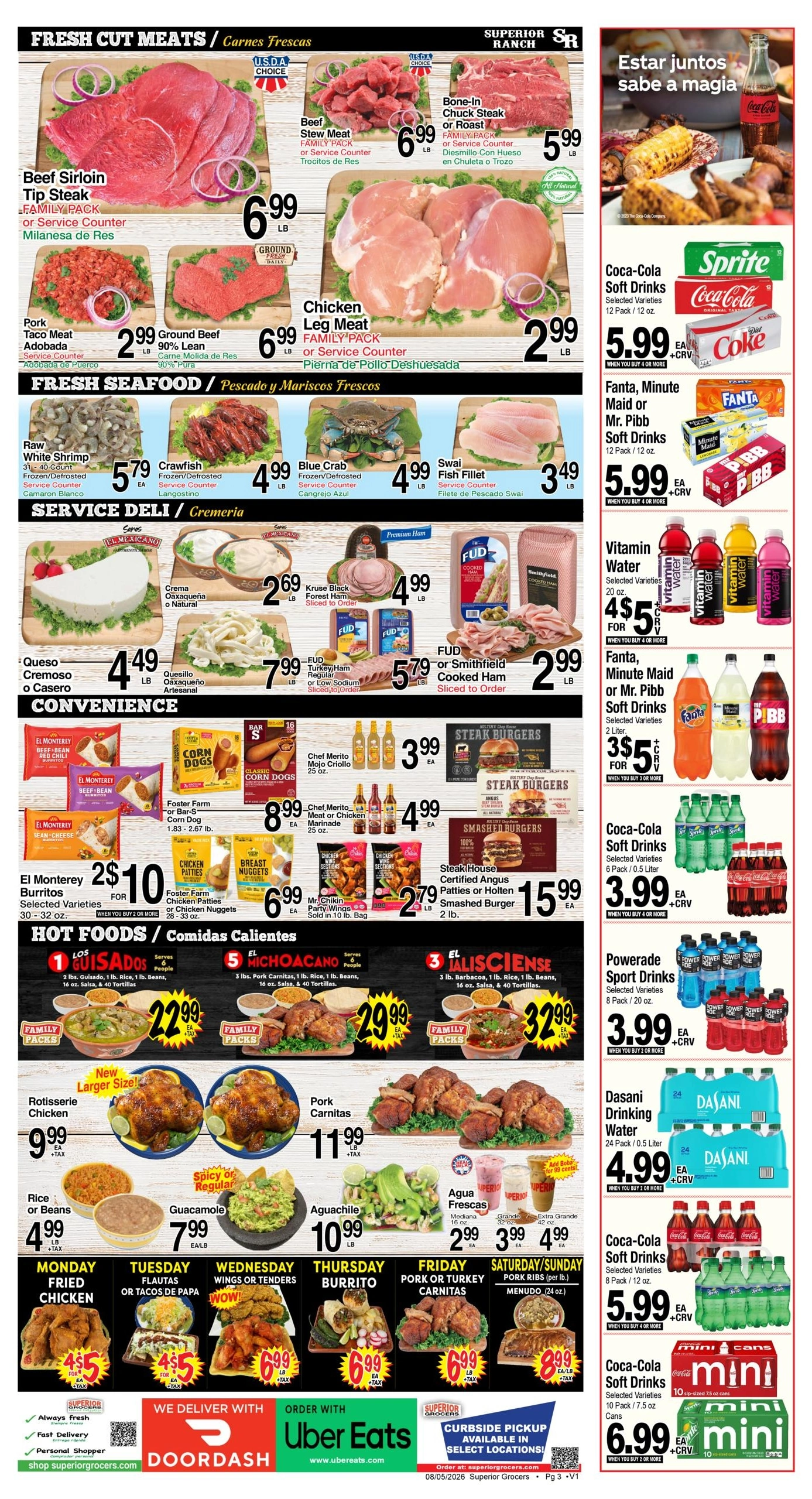 Superior Grocers flyer page 3