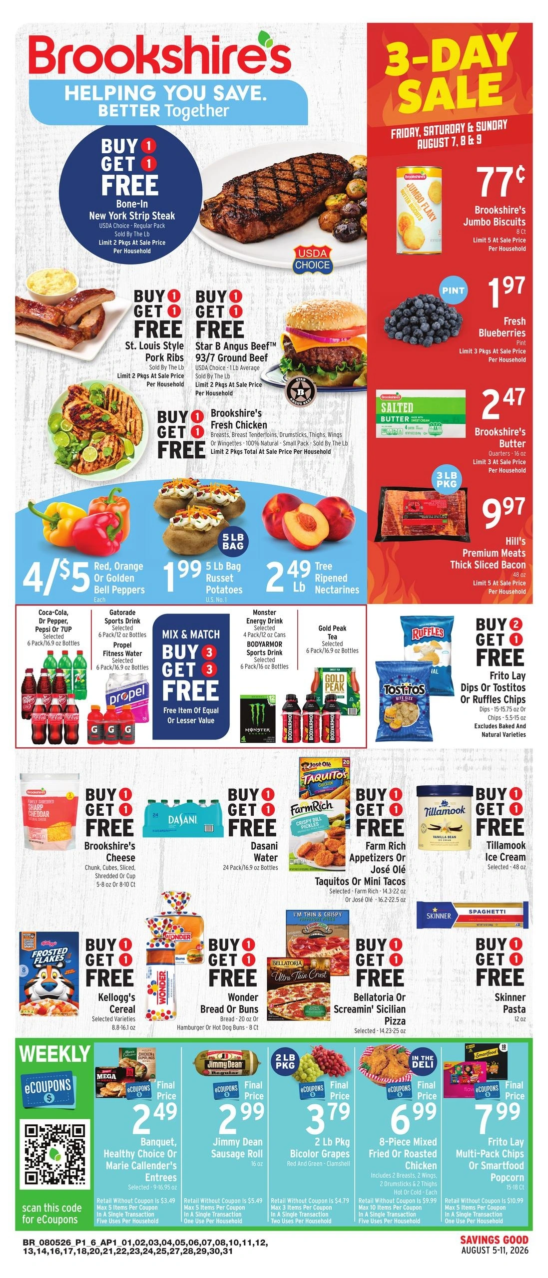 Brookshire's flyer page 1