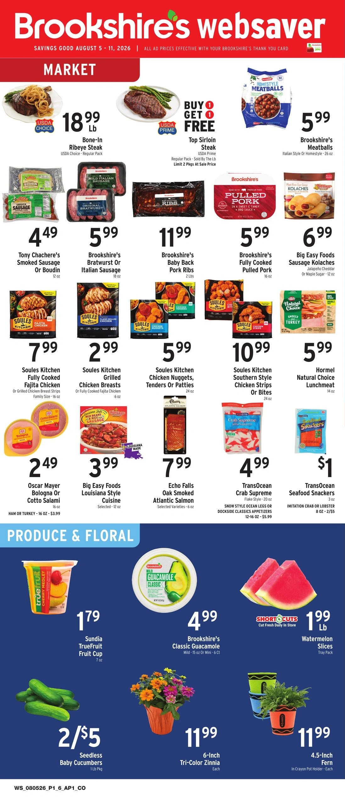 Brookshire's flyer page 1