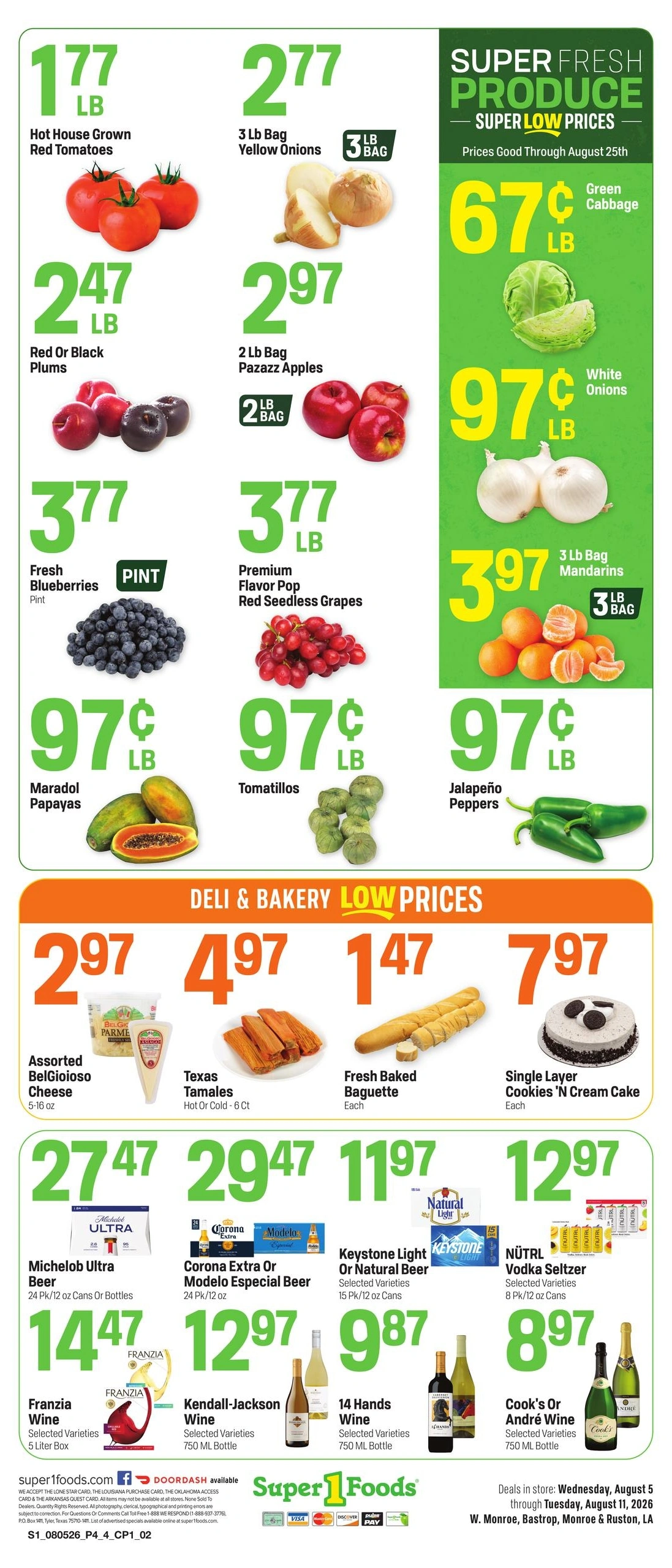 Super 1 Foods & Discount Pharmacy flyer page 4