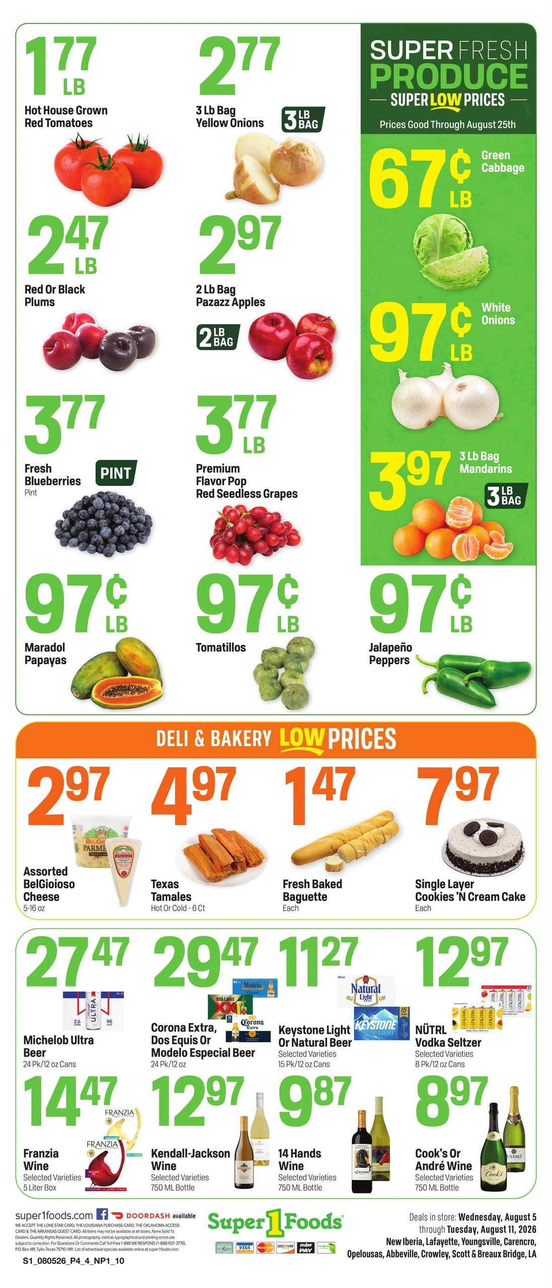 Super 1 Foods & Discount Pharmacy flyer page 4