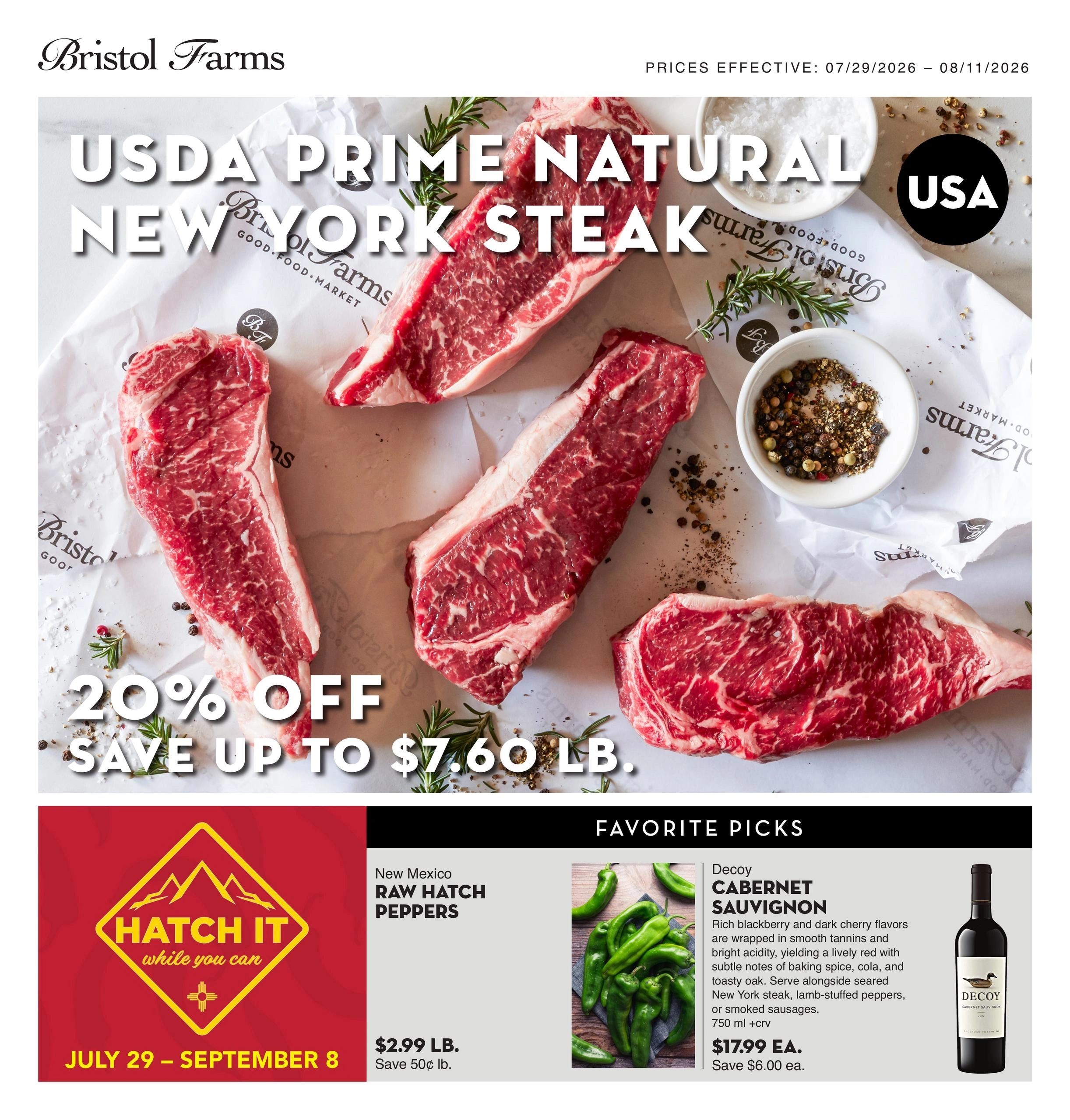Bristol Farms flyer page 1