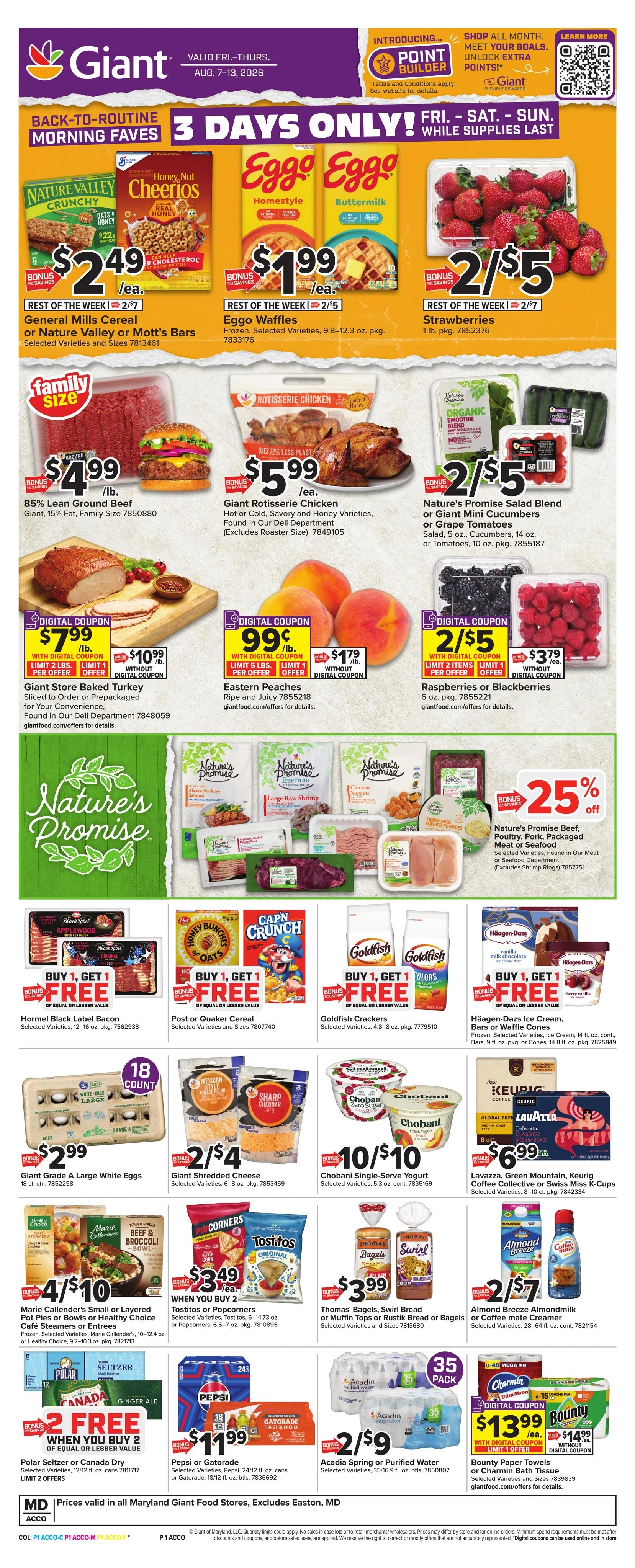 Giant Food flyer page 1