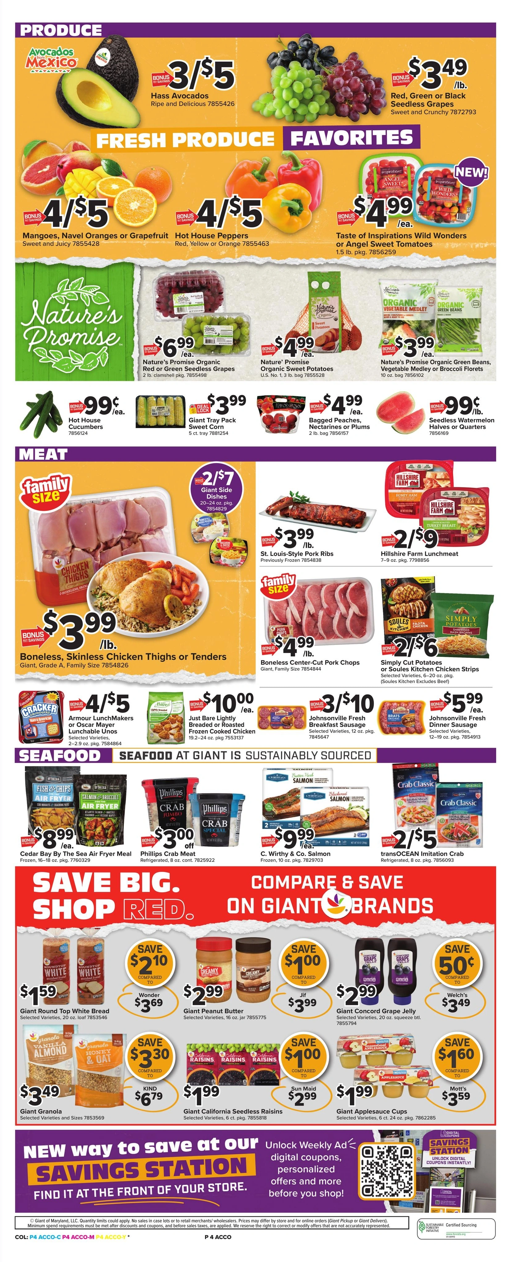 Giant Food flyer page 7