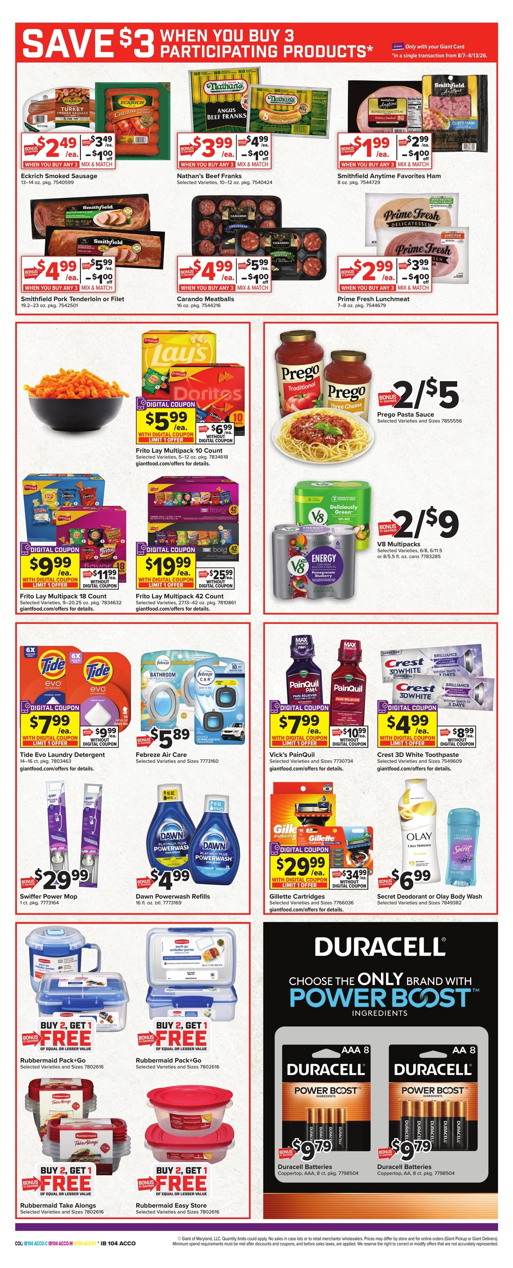 Giant Food flyer page 11