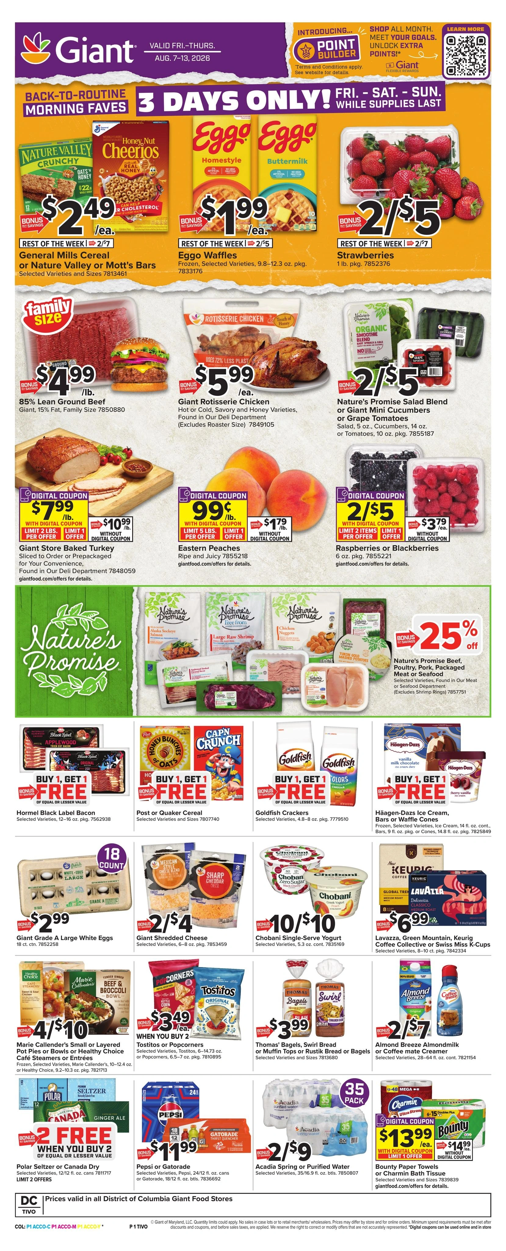 Giant Food flyer page 1