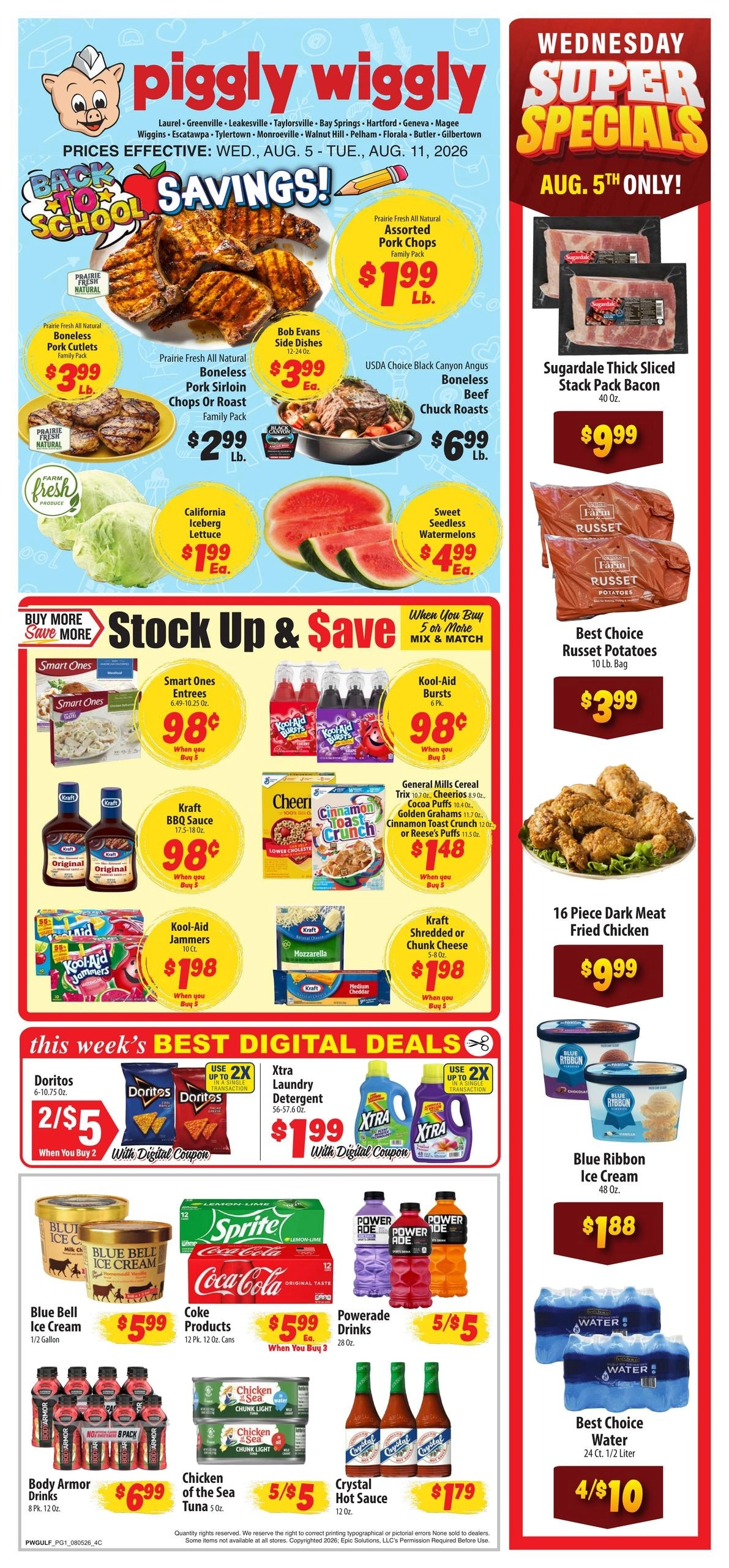 Piggly Wiggly flyer page 1
