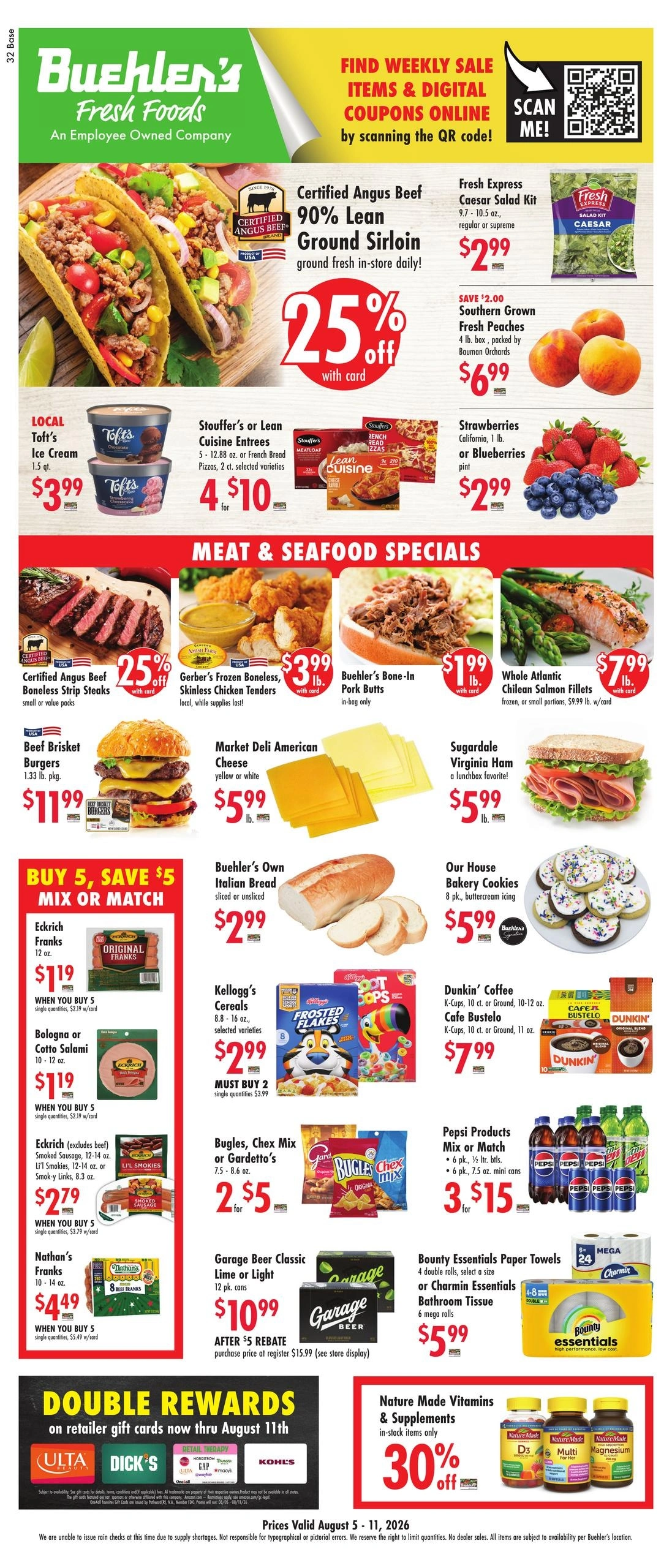 Buehler's Fresh Foods flyer page 1