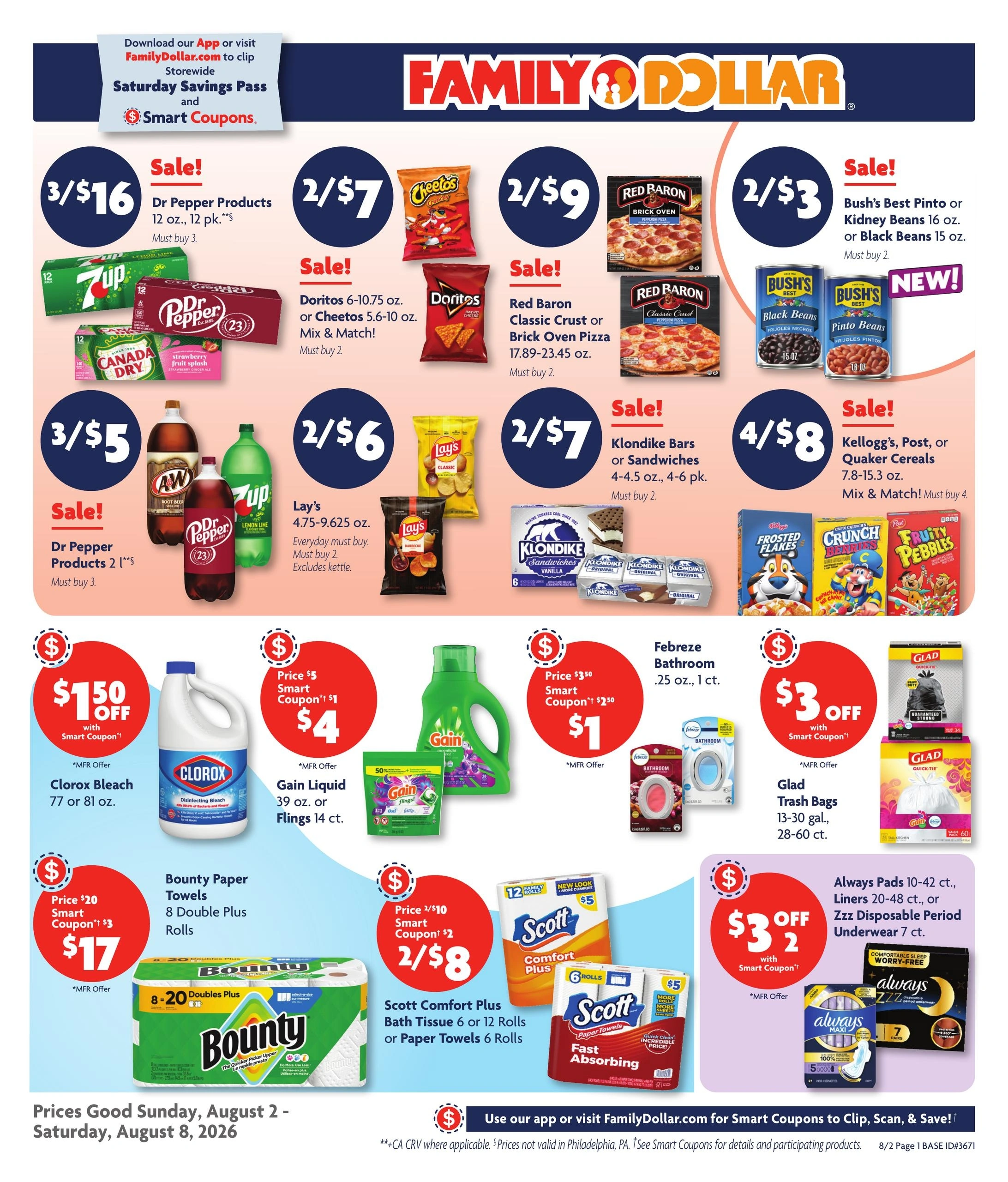Family Dollar flyer page 1
