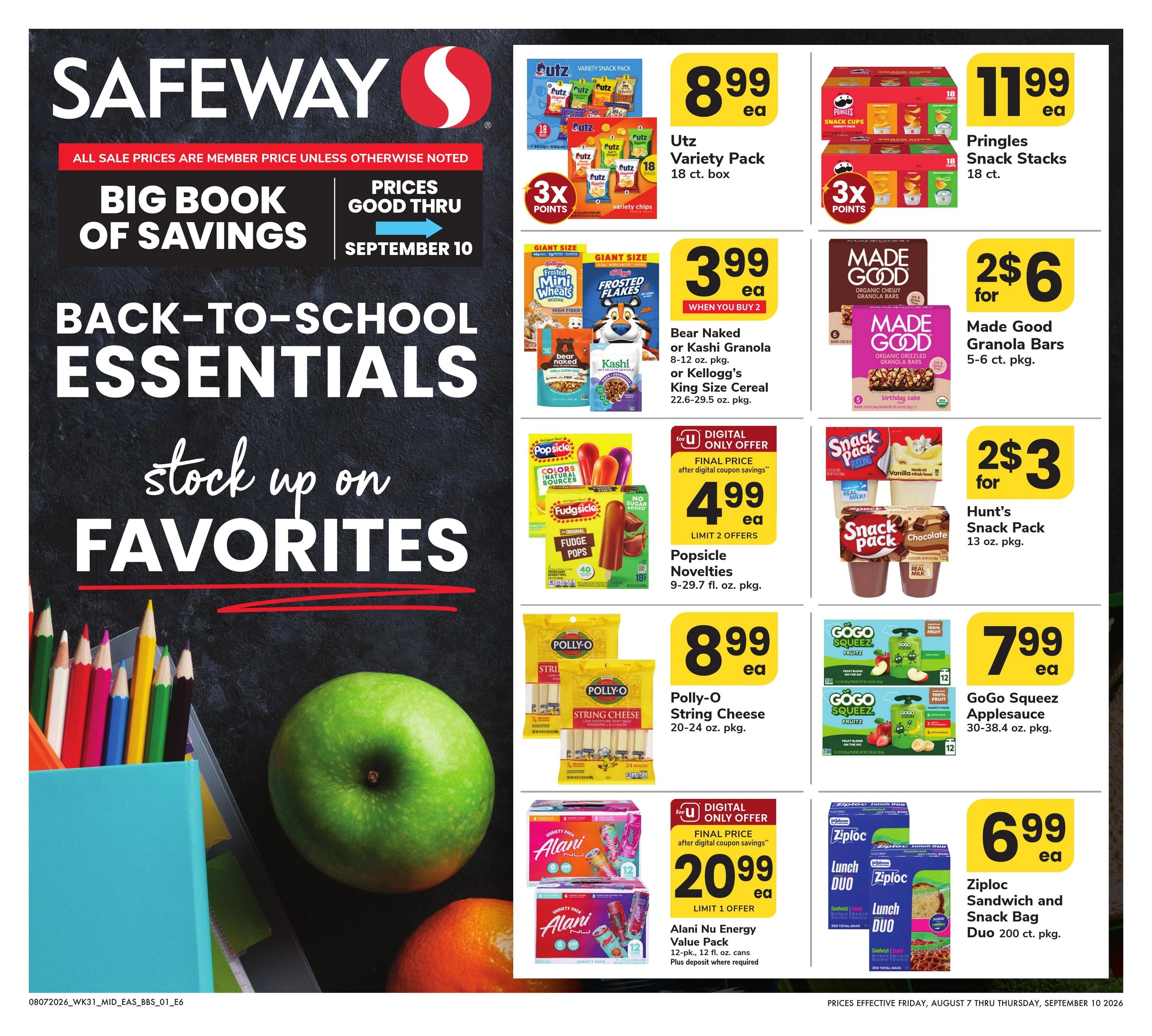 Safeway flyer page 1
