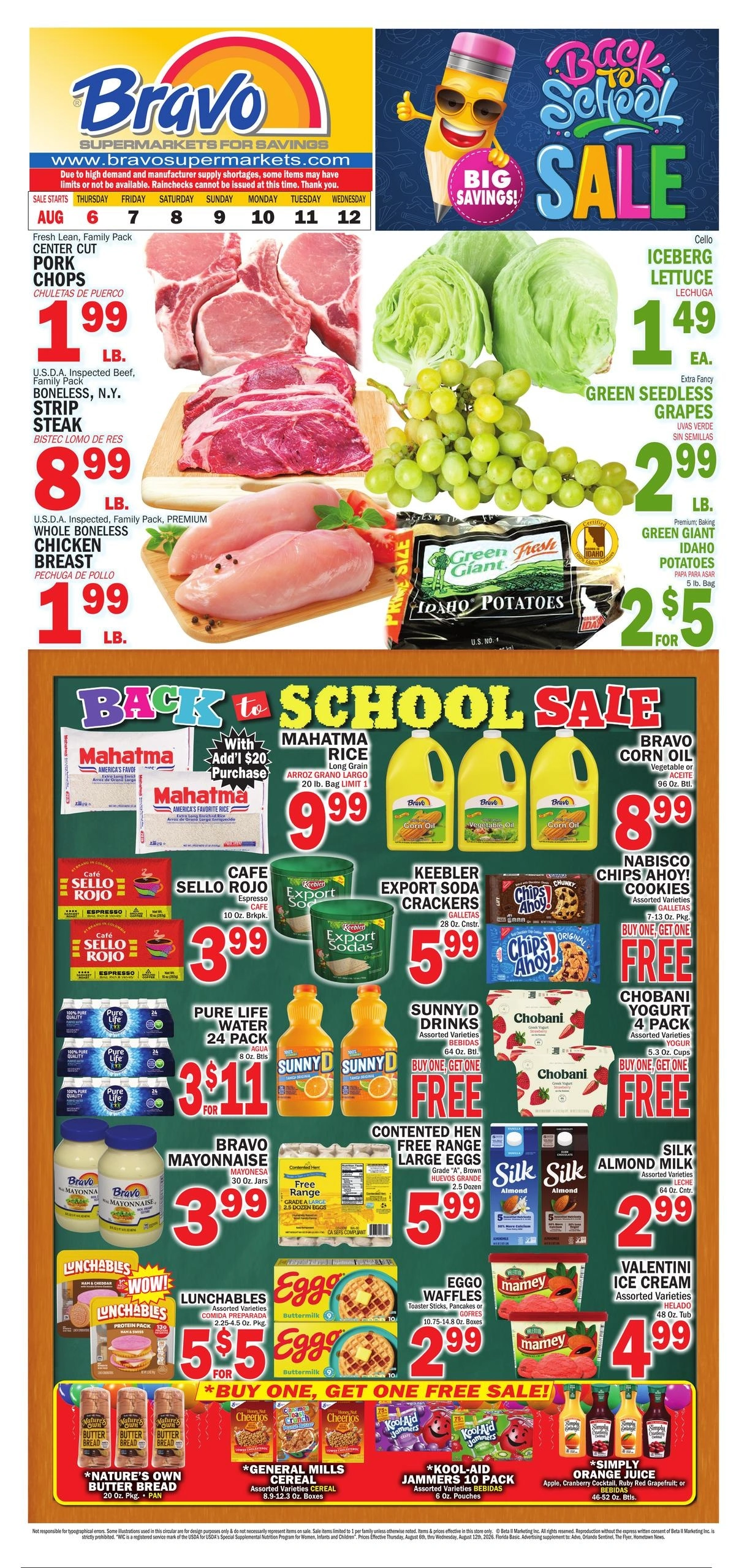 Bravo Supermarket flyer page 1