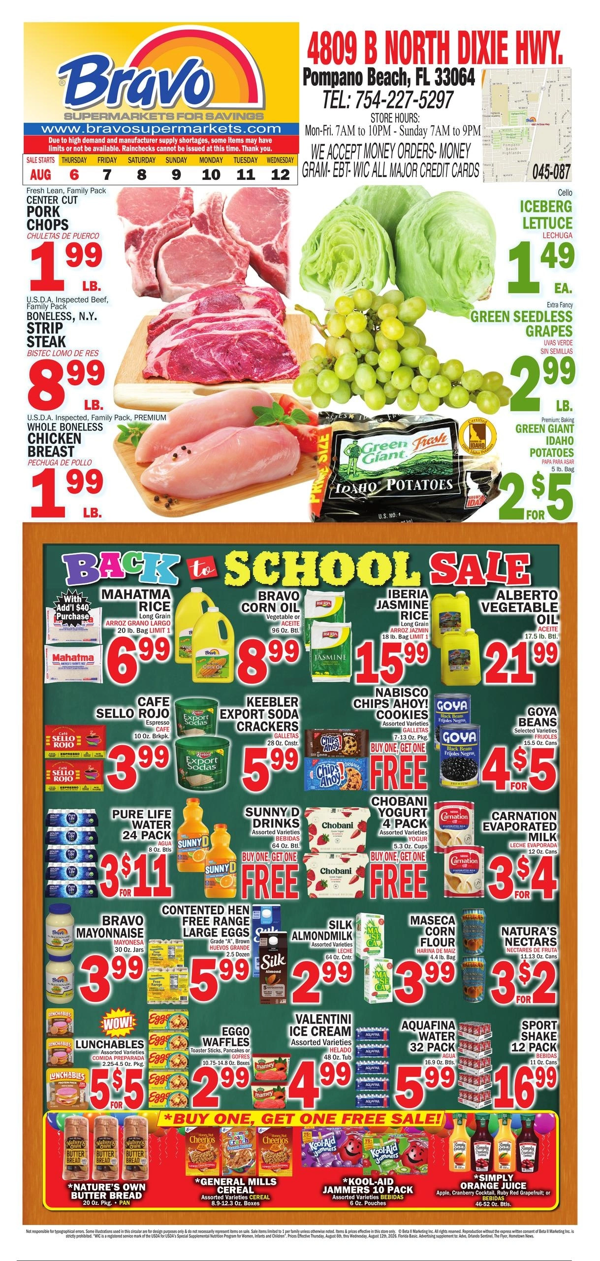 Bravo Supermarket flyer page 1