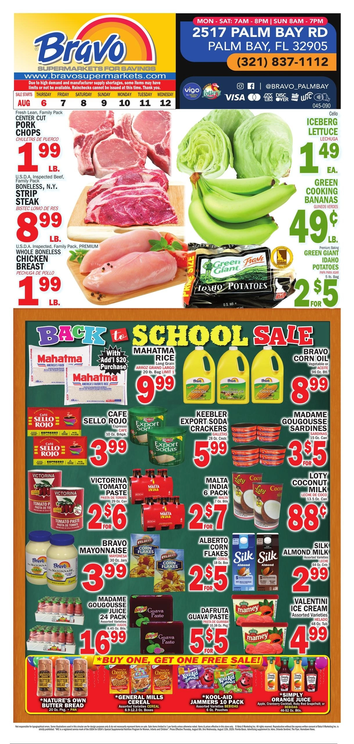 Bravo Supermarket flyer page 1