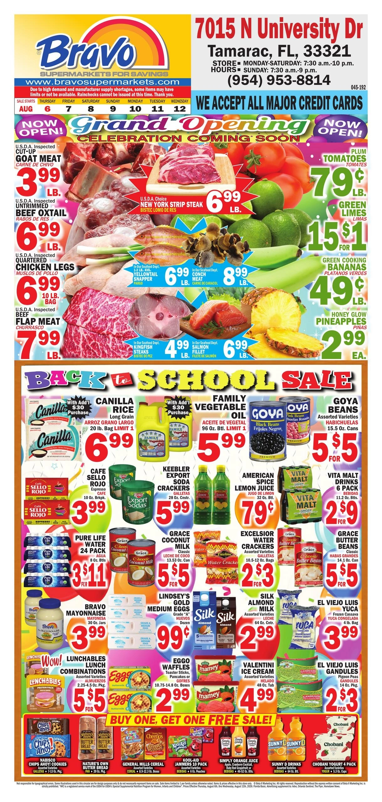 Bravo Supermarket flyer page 1